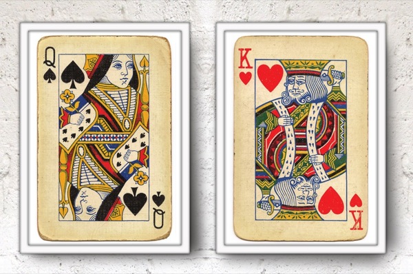 king-queen-playing-cards-posters