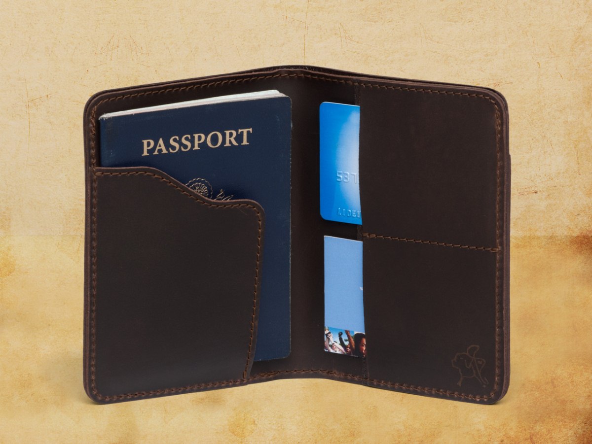 Saddleback Leather's passport wallet. ($70)