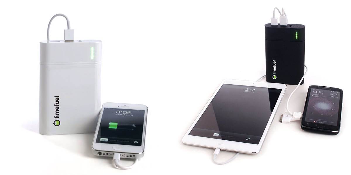 Limefuel Blast USB External Battery Pack. ($30 – $150, based on battery size)