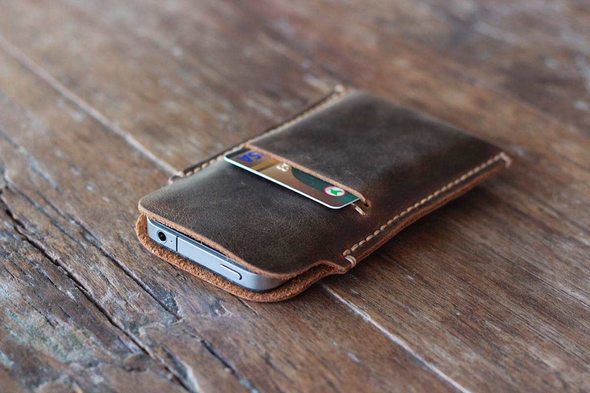 Distressed Leather Case for 5 Tools and