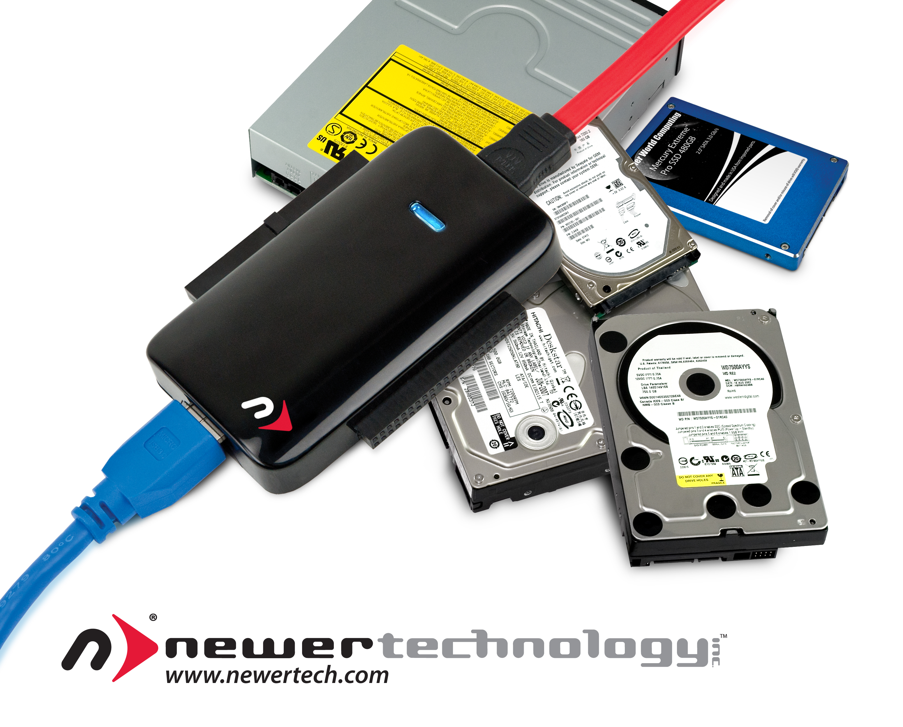 NewerTech Universal Drive Adapter USB Bare Drive Adapter