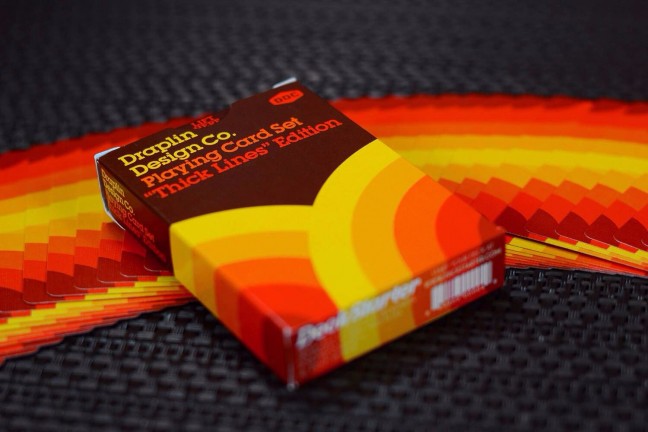 Draplin Design Co's "Thick Lines" playing card set.