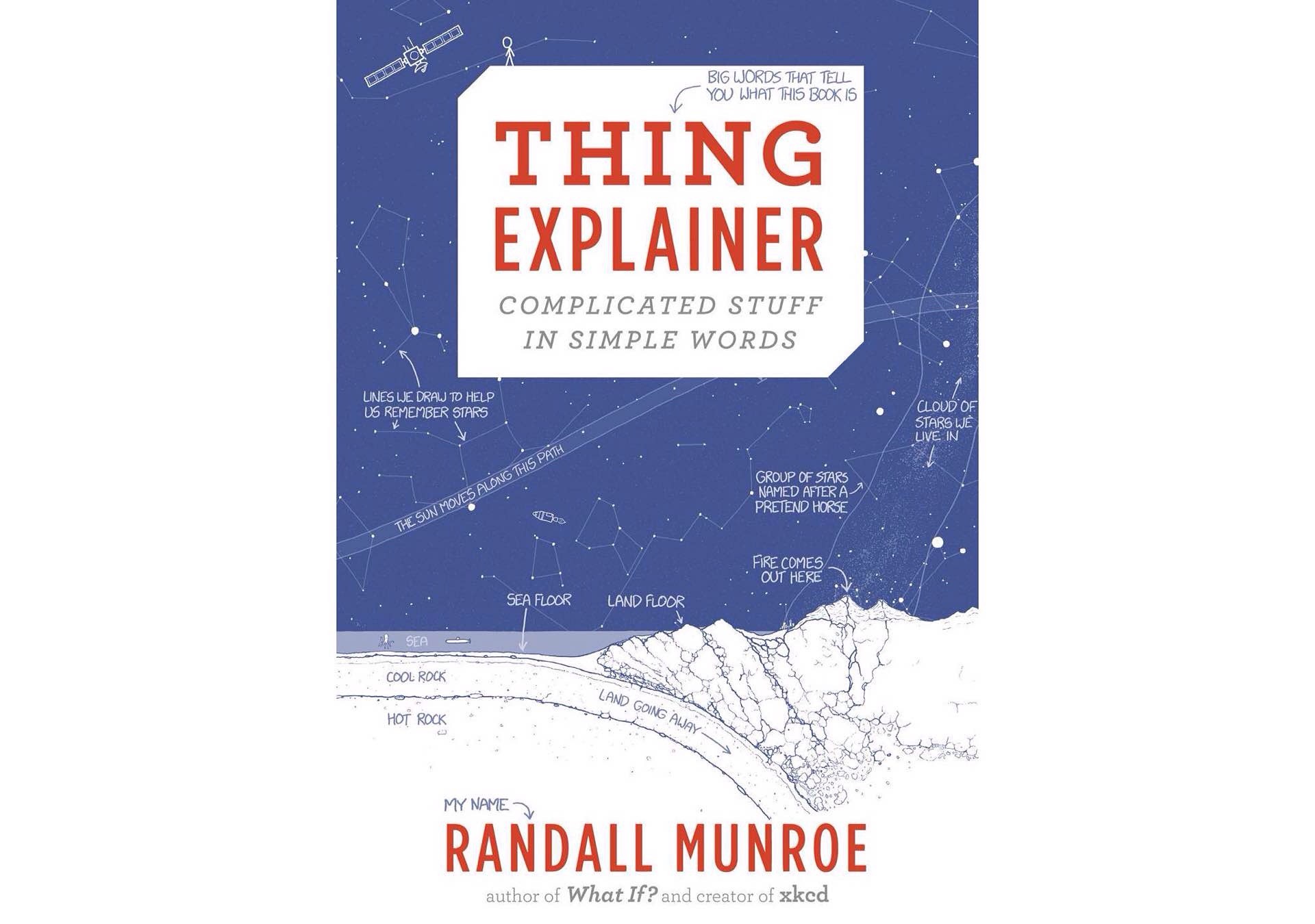 Thing Explainer by Randall Munroe. (Releases November 24th, 2015.)