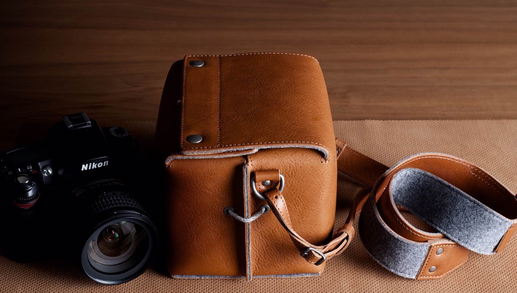 classic camera bag