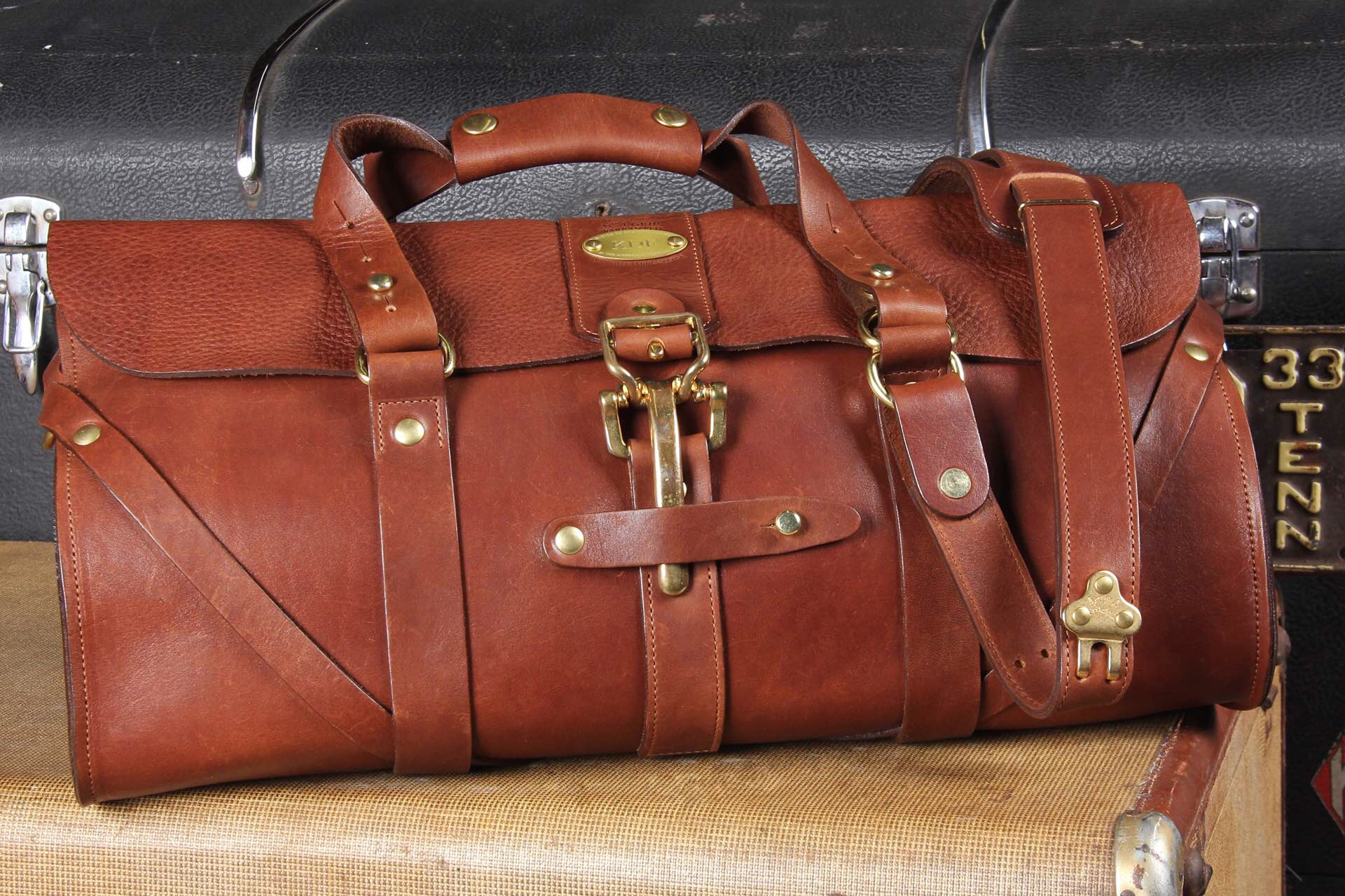 Leather Travel Grip Bag No. 5 | Best & USA Made | Col Littleton