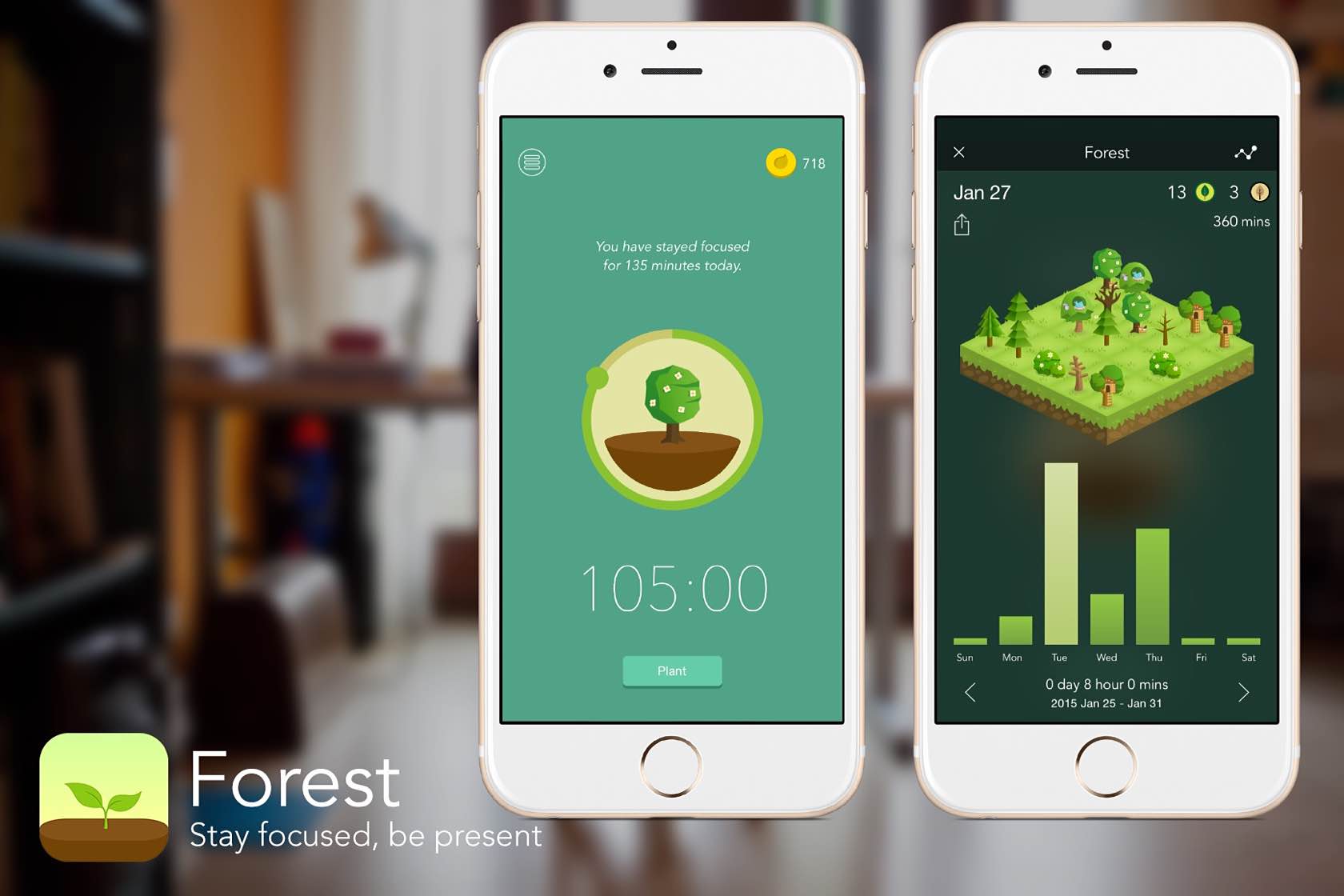 Forest — an iPhone App for Better Concentration — Tools and Toys