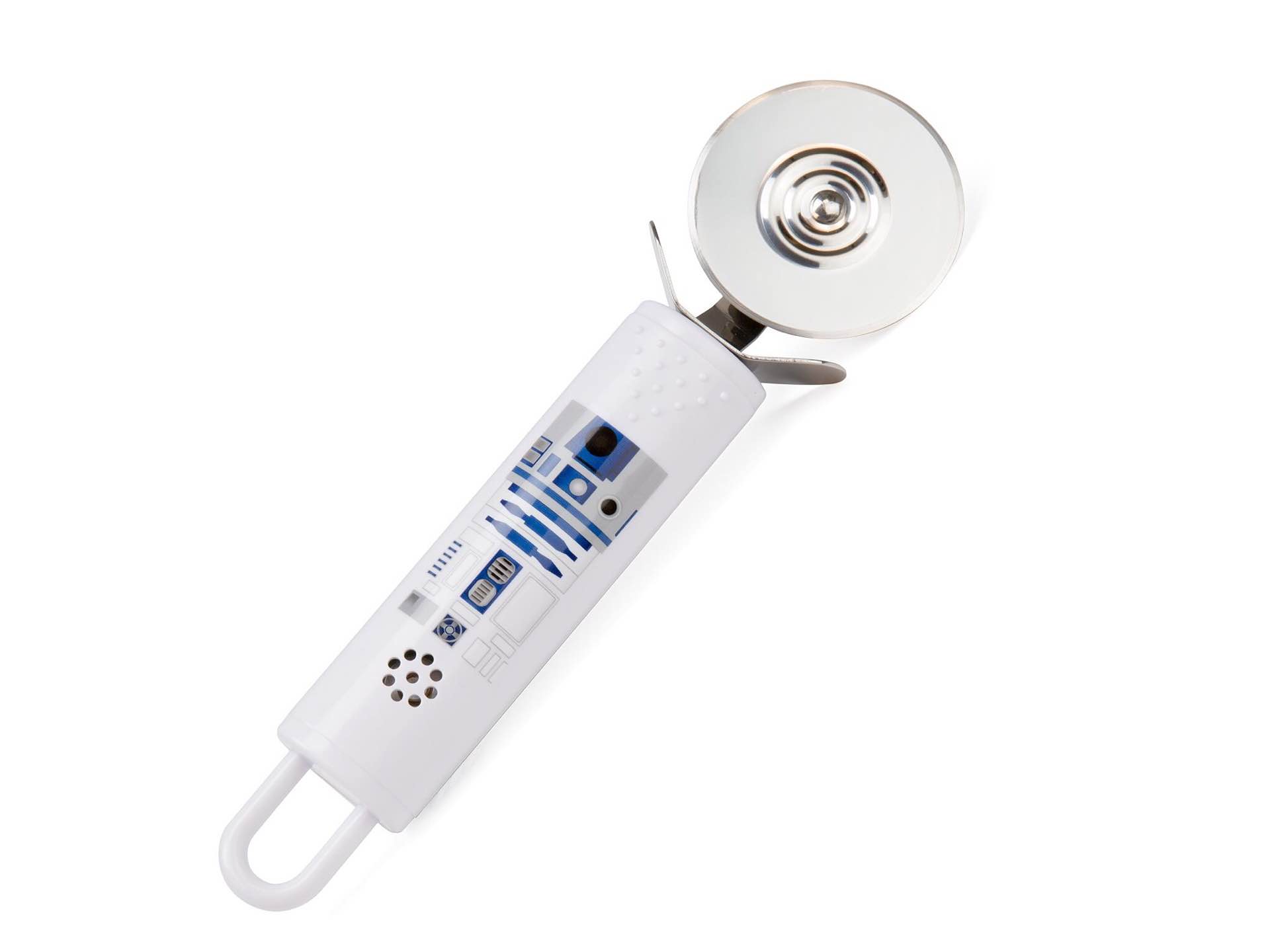 Star Wars R2-D2 pizza cutter with sound effects. (from $36 via third-party sellers)