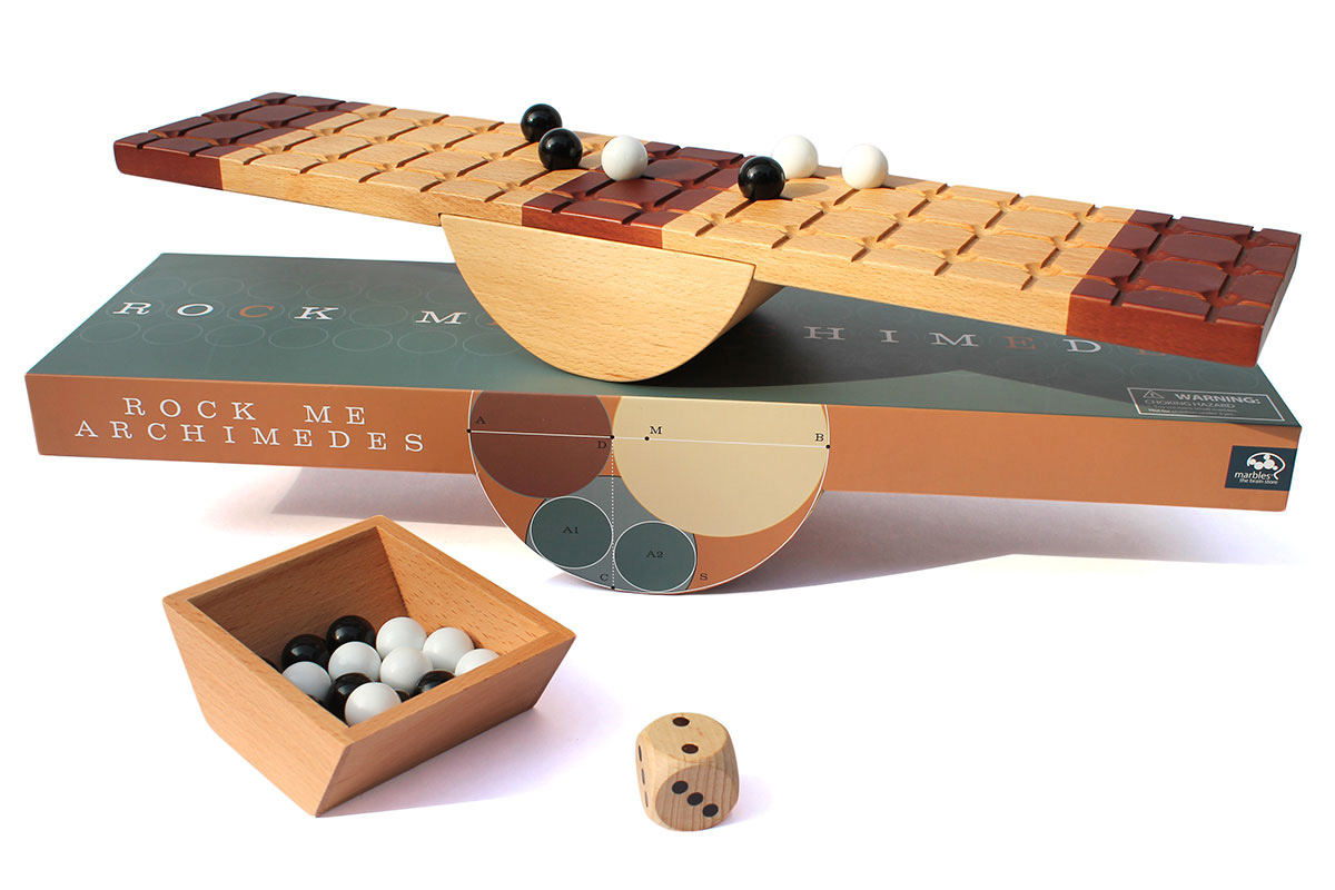 Rock Me Archimedes' Marble Balance Game — Tools and Toys