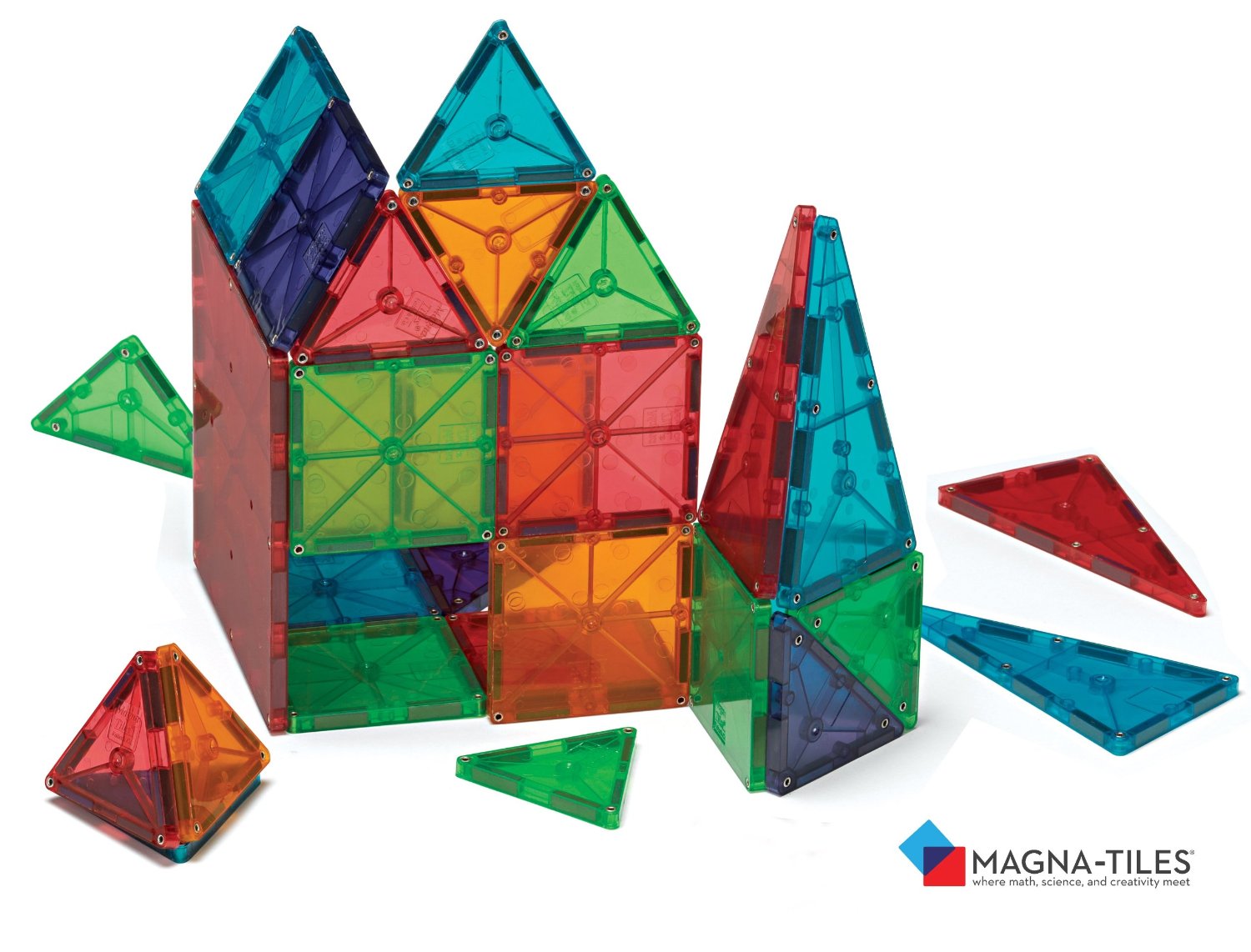 Magna-Tiles magnetic building tiles. ($52 for a set of 32)