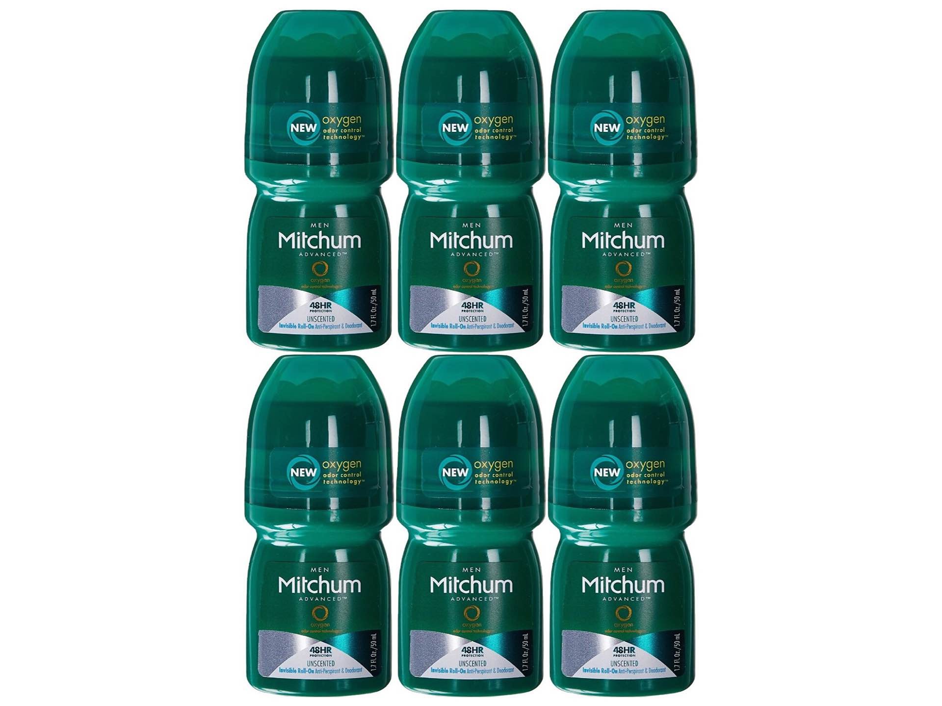 Mitchum's travel-size roll-on deodorant/antiperspirant. ($18 for pack of 6)