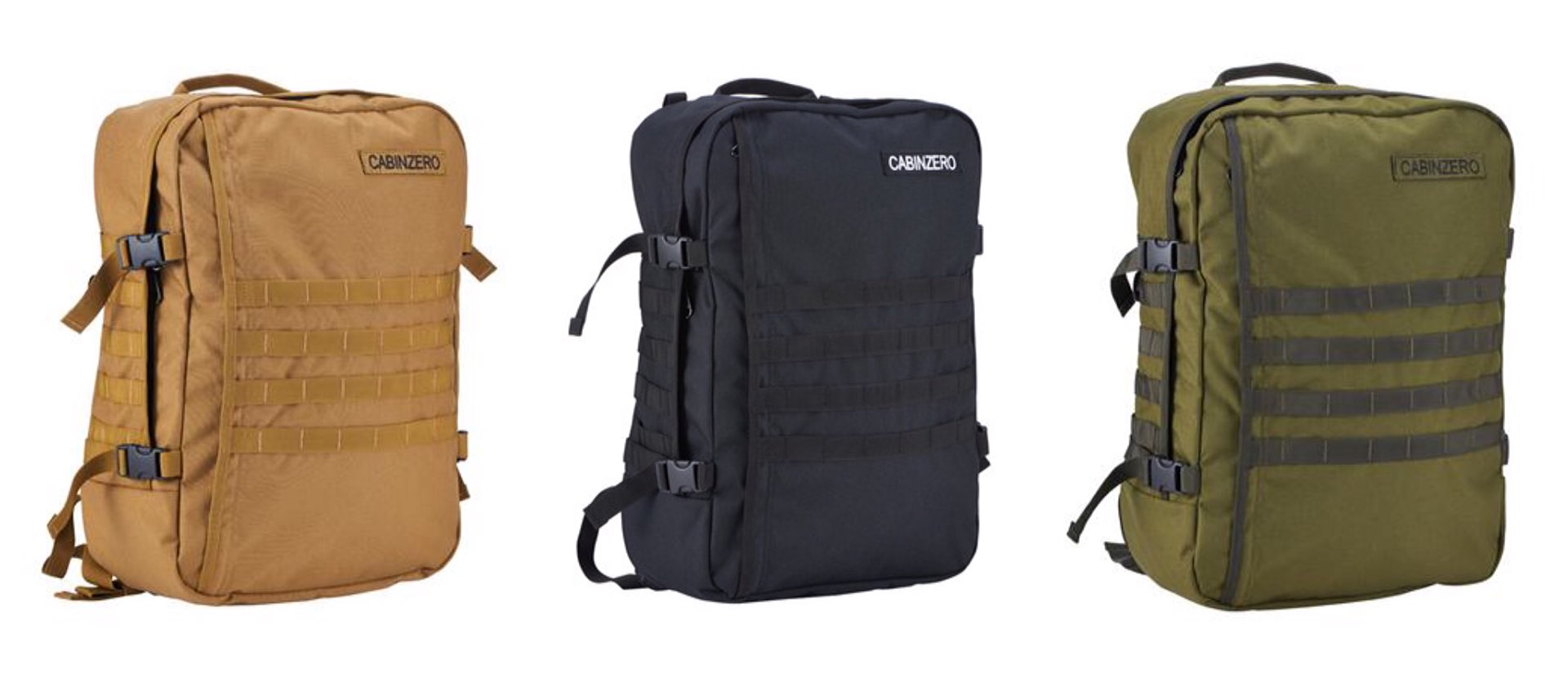 CabinZero Military-Style Backpacks — Tools and Toys