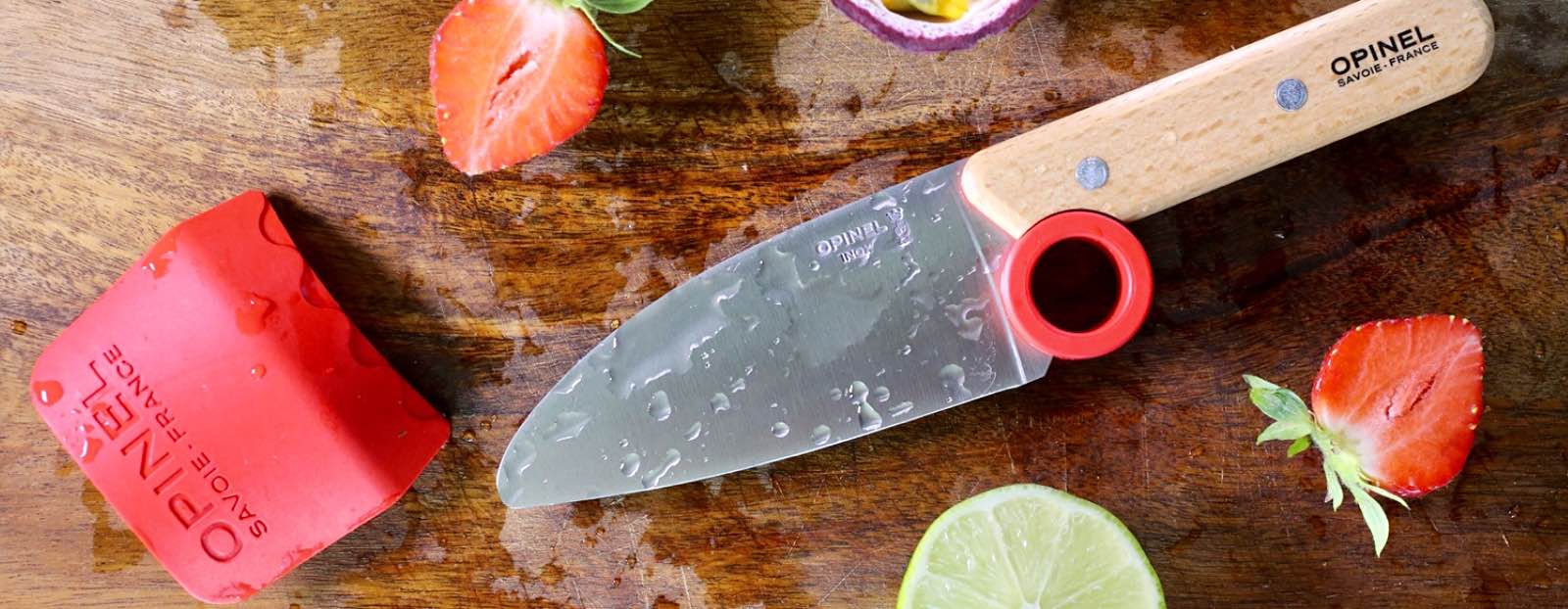 Opinel's "Le Petit Chef" knife + finger guard set for kids. ($46)