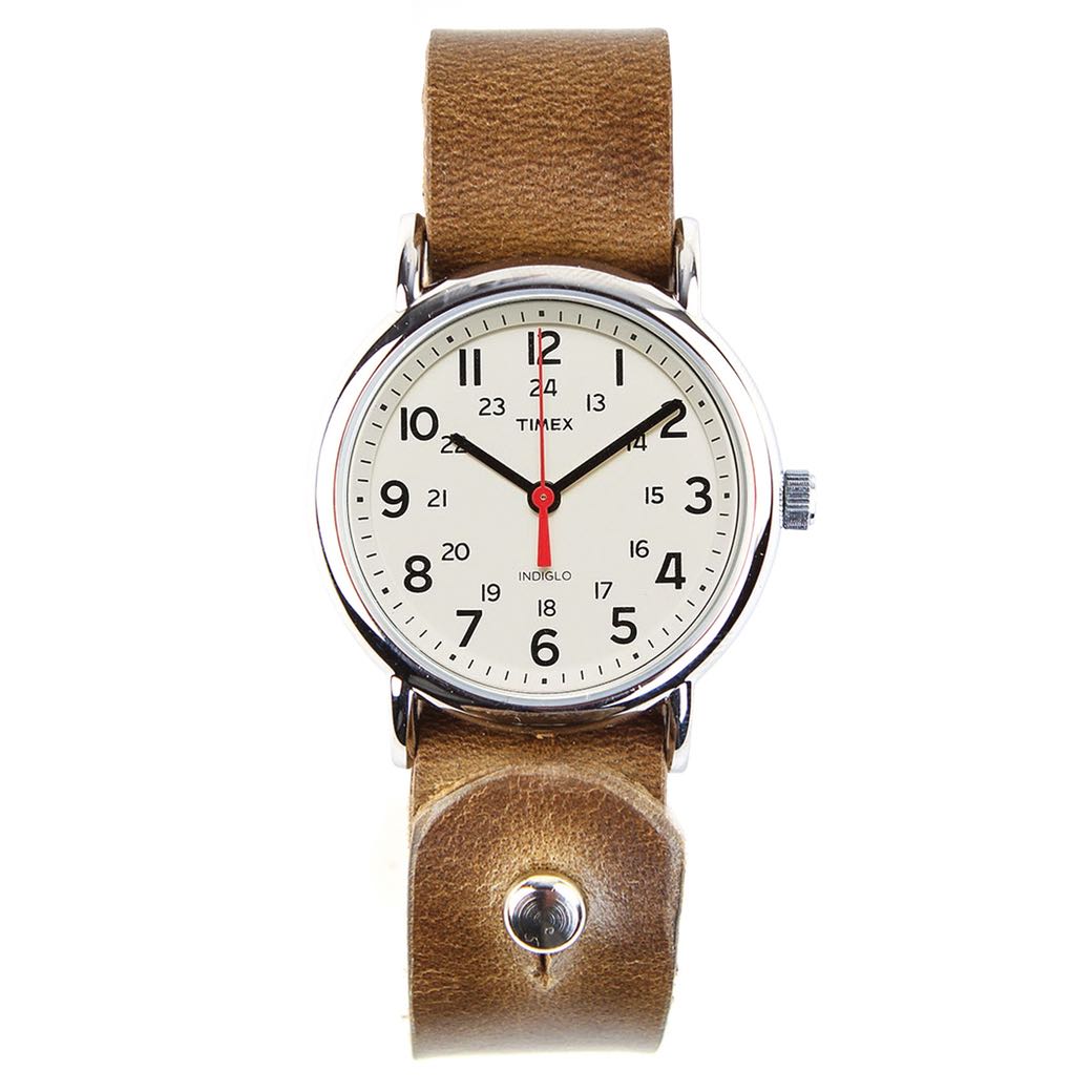 Timex horween leather chronograph sale