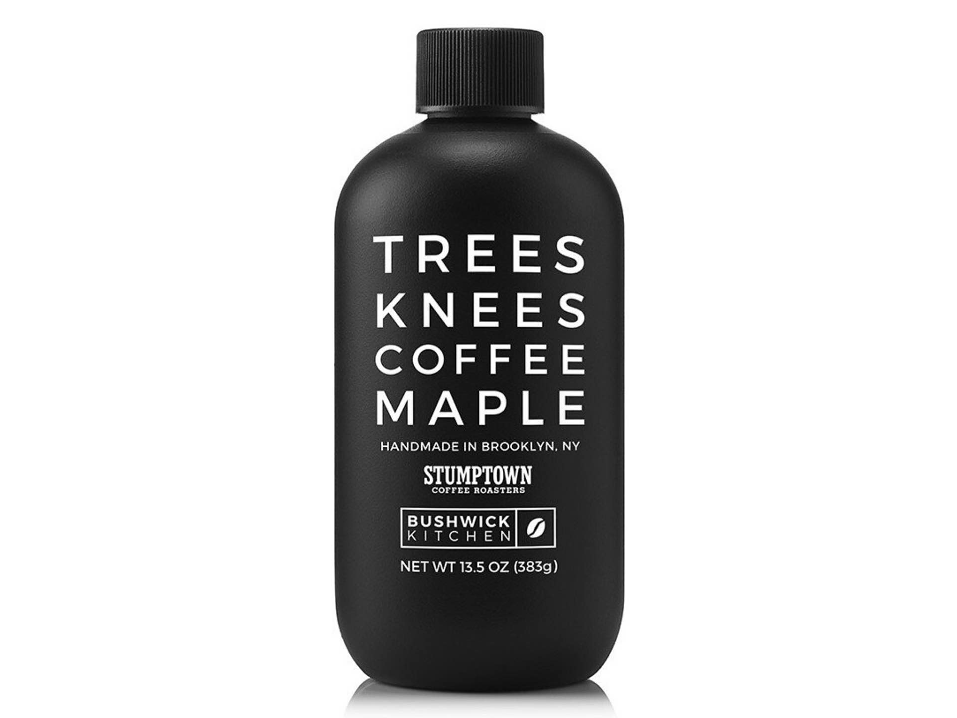 Bushwick Kitchen's "Trees Knees" coffee maple syrup. ($14 per 13.5oz bottle)