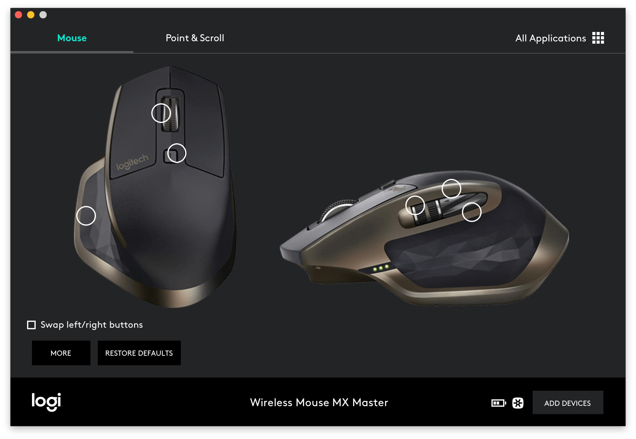 option logitech