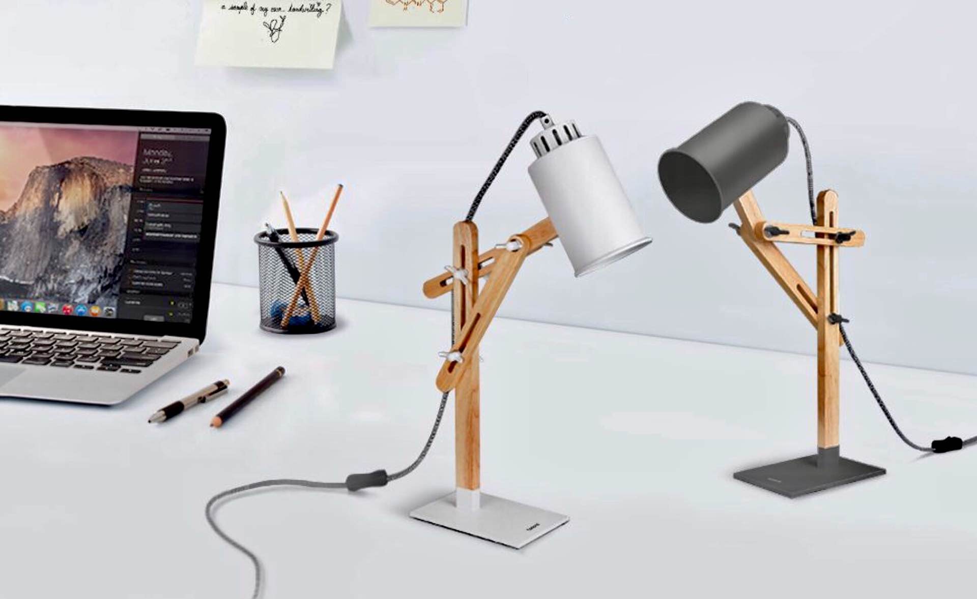 Tomons DL1005 LED desk lamp. ($40; available in white and gray)