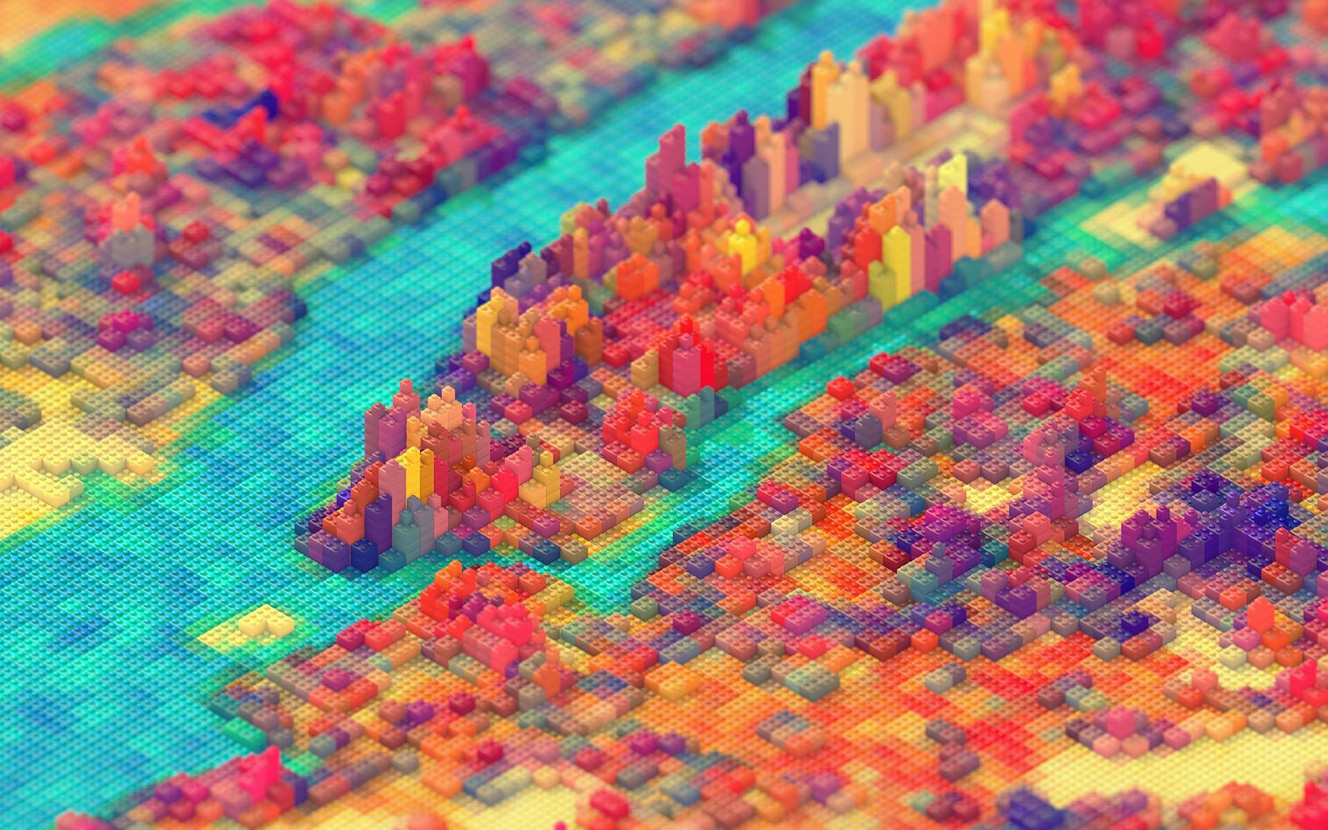 Lego New York print by J.R. Schmidt (Prices vary based on size and material)