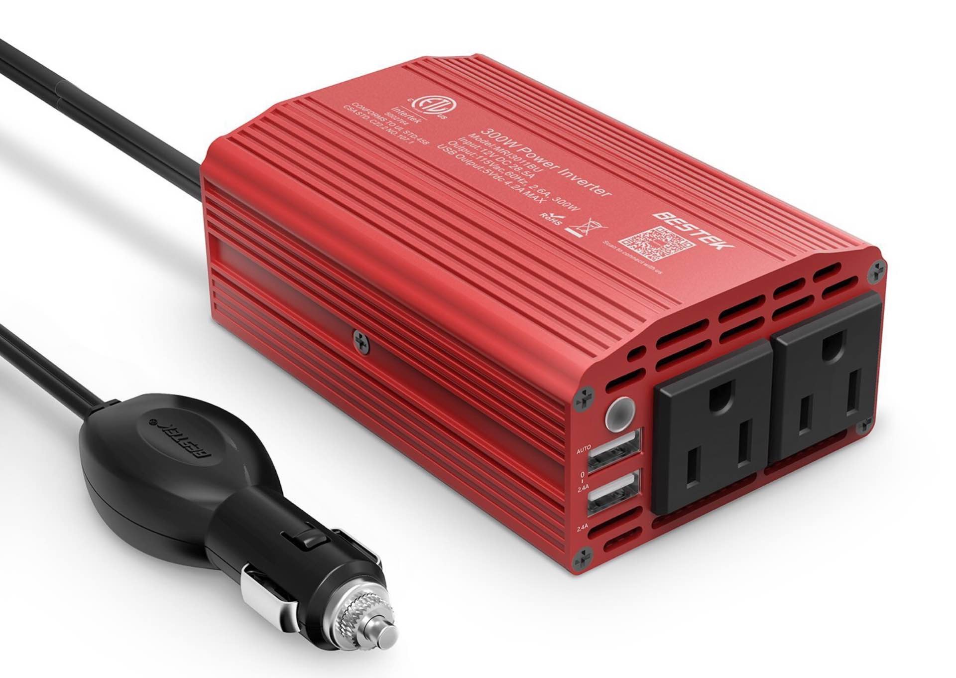 BESTEK 300W in-car power inverter. ($30)