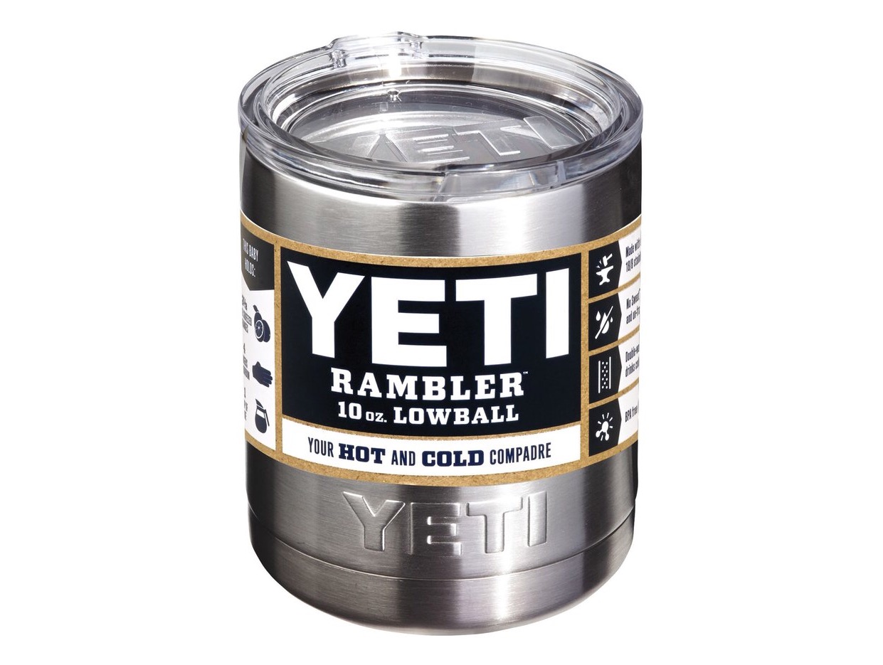 YETI Rambler 10 oz Tumbler, Stainless Steel, Vacuum