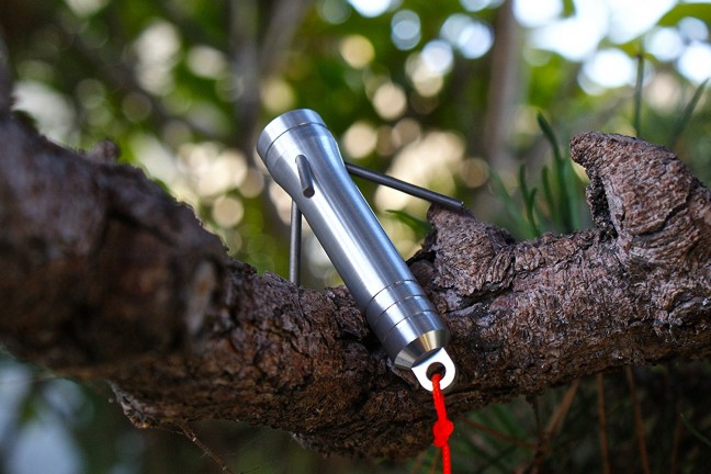 The Retreev mini grappling hook. ($30 for stainless steel, $32 for red + black)