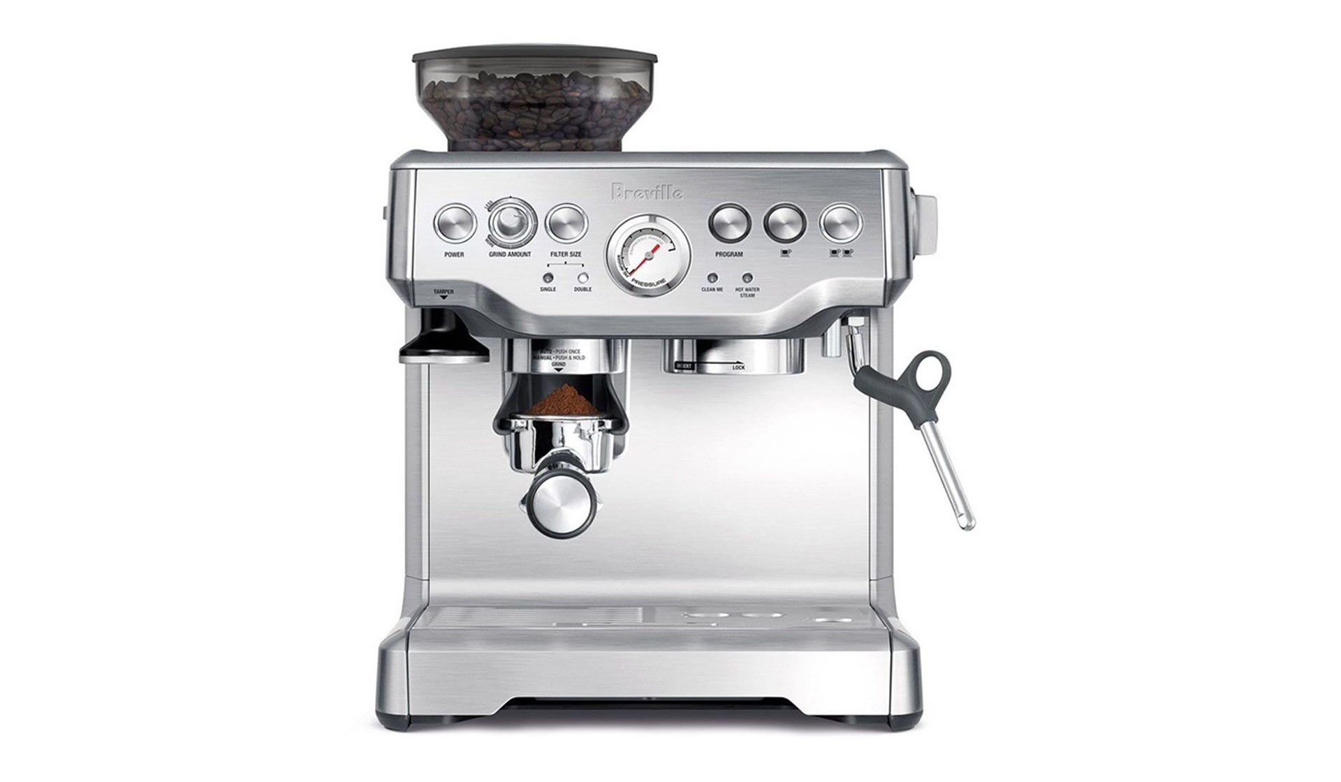 Breville Barista Express home espresso machine. ($596)