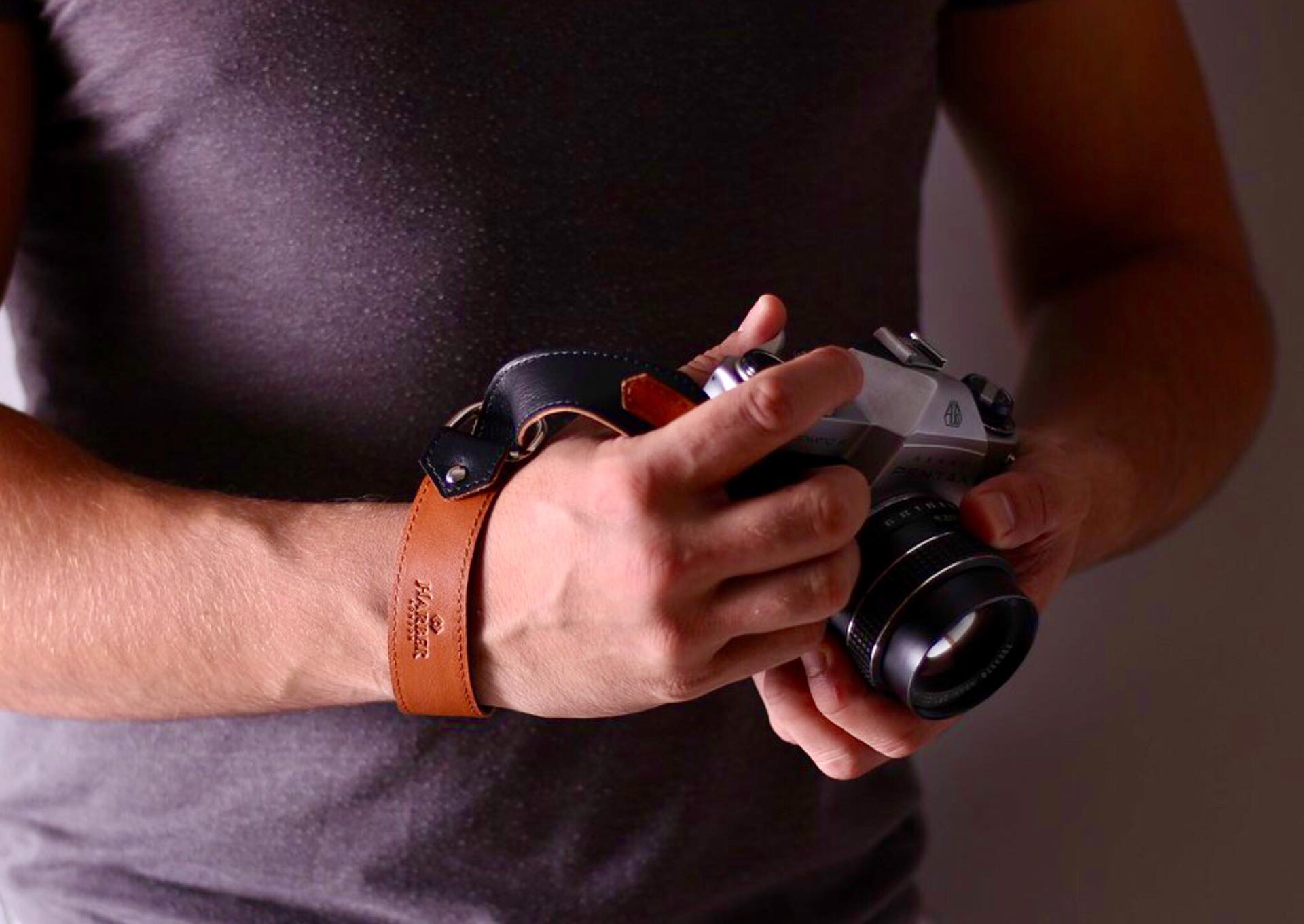 Leather Slide Camera Wrist Strap