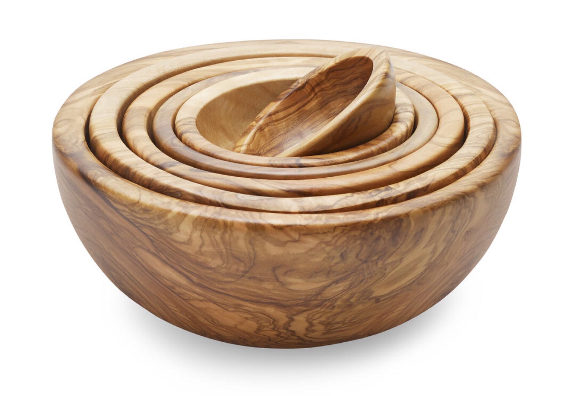 Wooden nesting store bowls toy