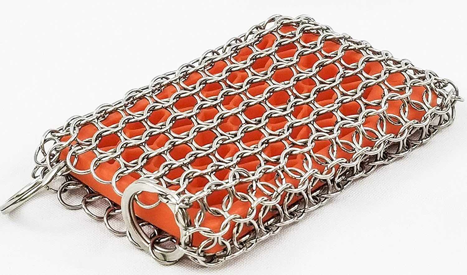 Kitchen-Pro Cast Iron Chainmail Scrubber with Silicone Insert — Tools and  Toys