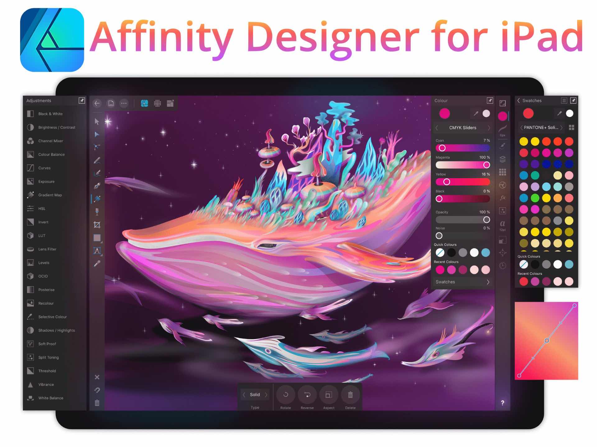 sakar mikrofon avuç içi  Affinity Designer for iPad — Tools and Toys