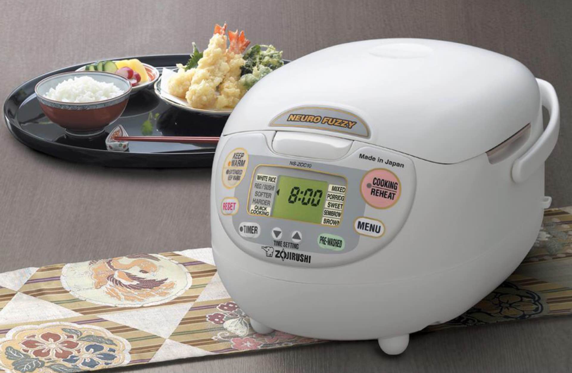 Zojirushi NS-ZCC10 rice cooker. ($162 for 1-liter, $153 for 1.8-liter — weird, right?)