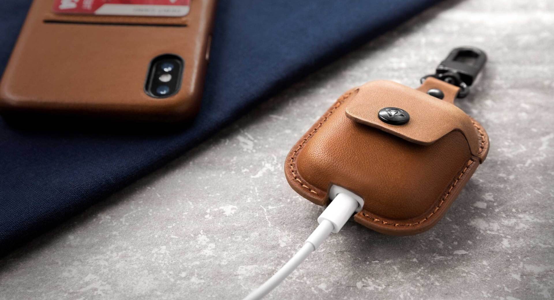 Twelve South AirSnap Leather Case for Apple AirPods Tools and Toys