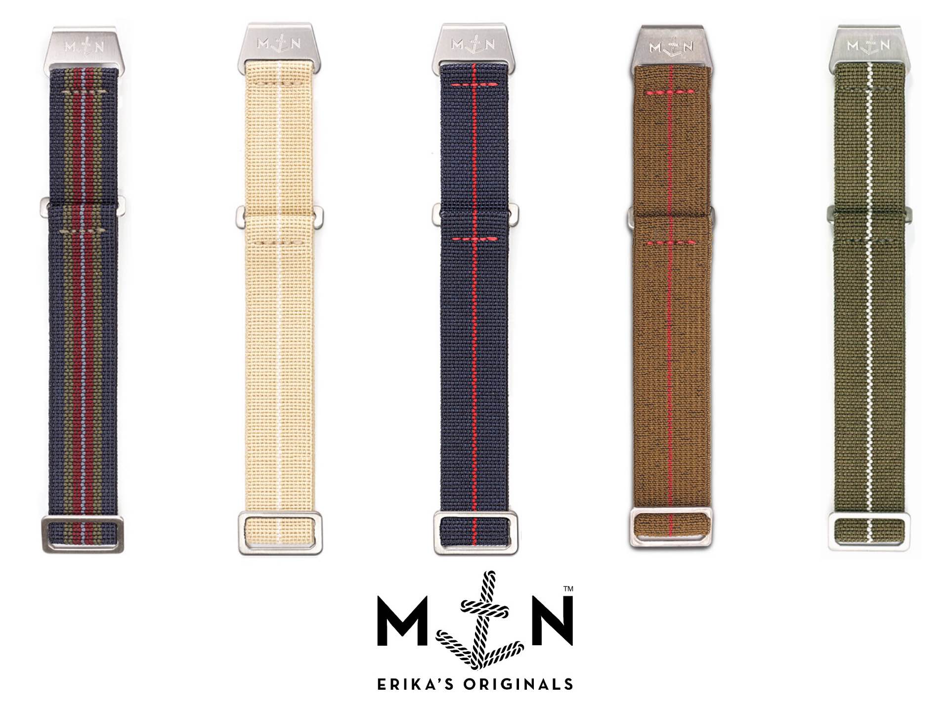 Erika's Originals "MN" parachute watch straps. (from €50 / ~$58 USD)