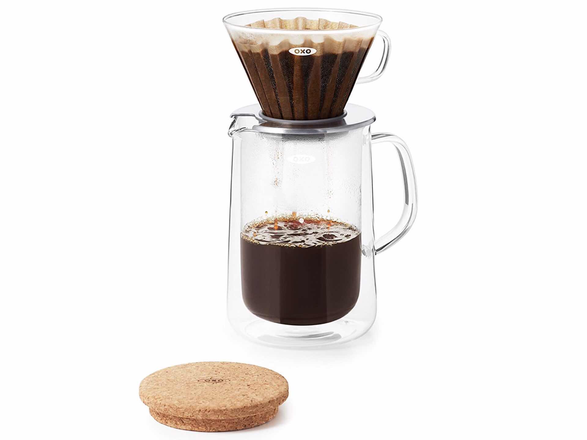 OXO Good Grips glass pour-over set. ($50)