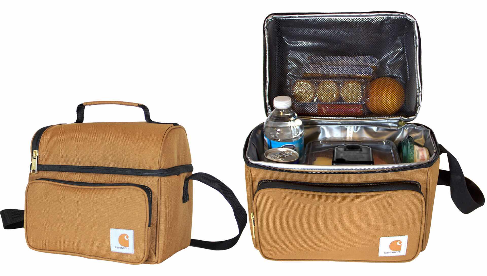 Carhartt Deluxe Dual Compartment Insulated Lunch Cooler Bag Carhartt Brown 