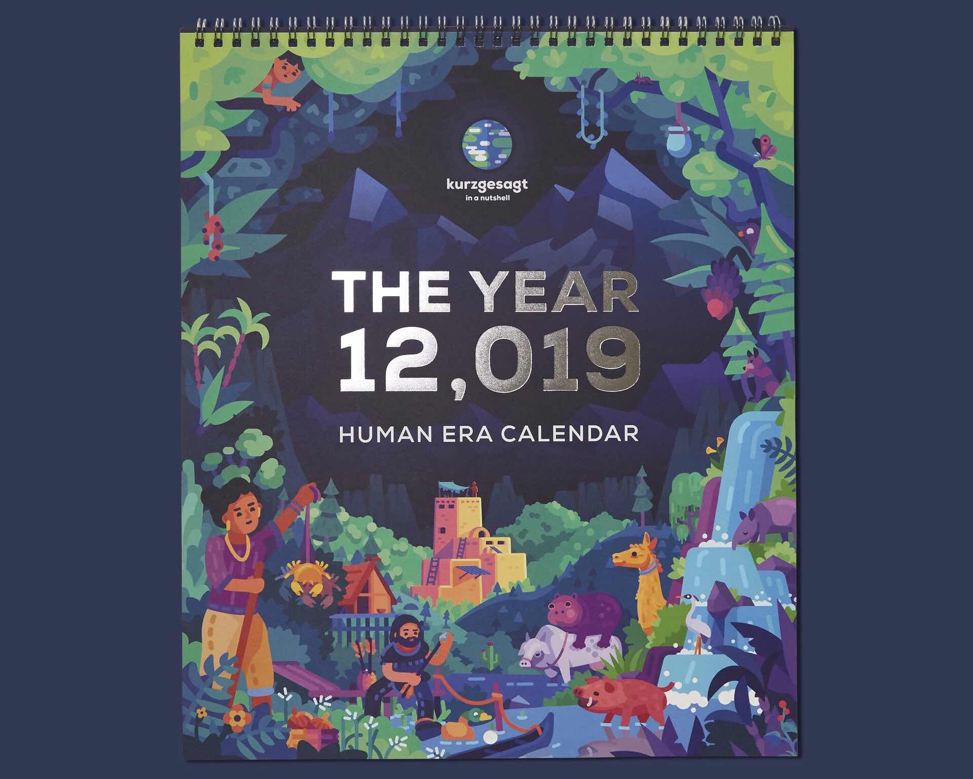 Kurzgesagt's "The Year 12,019 Human Era" Calendar — Tools and Toys