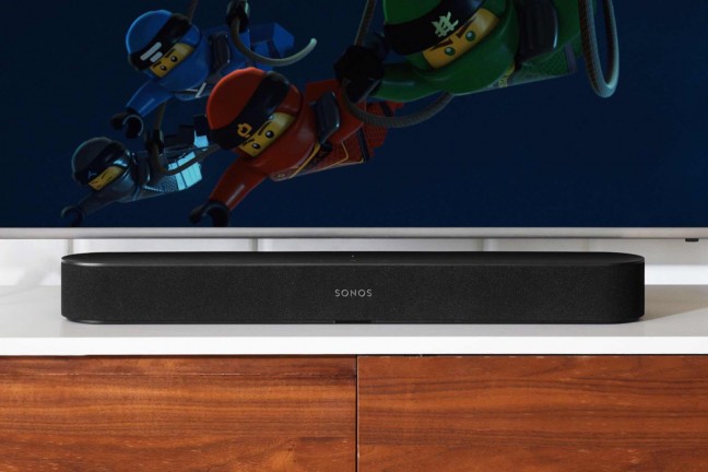 The Sonos Beam smart soundbar. ($399, comes in black and white; also available with wall mount for $458)