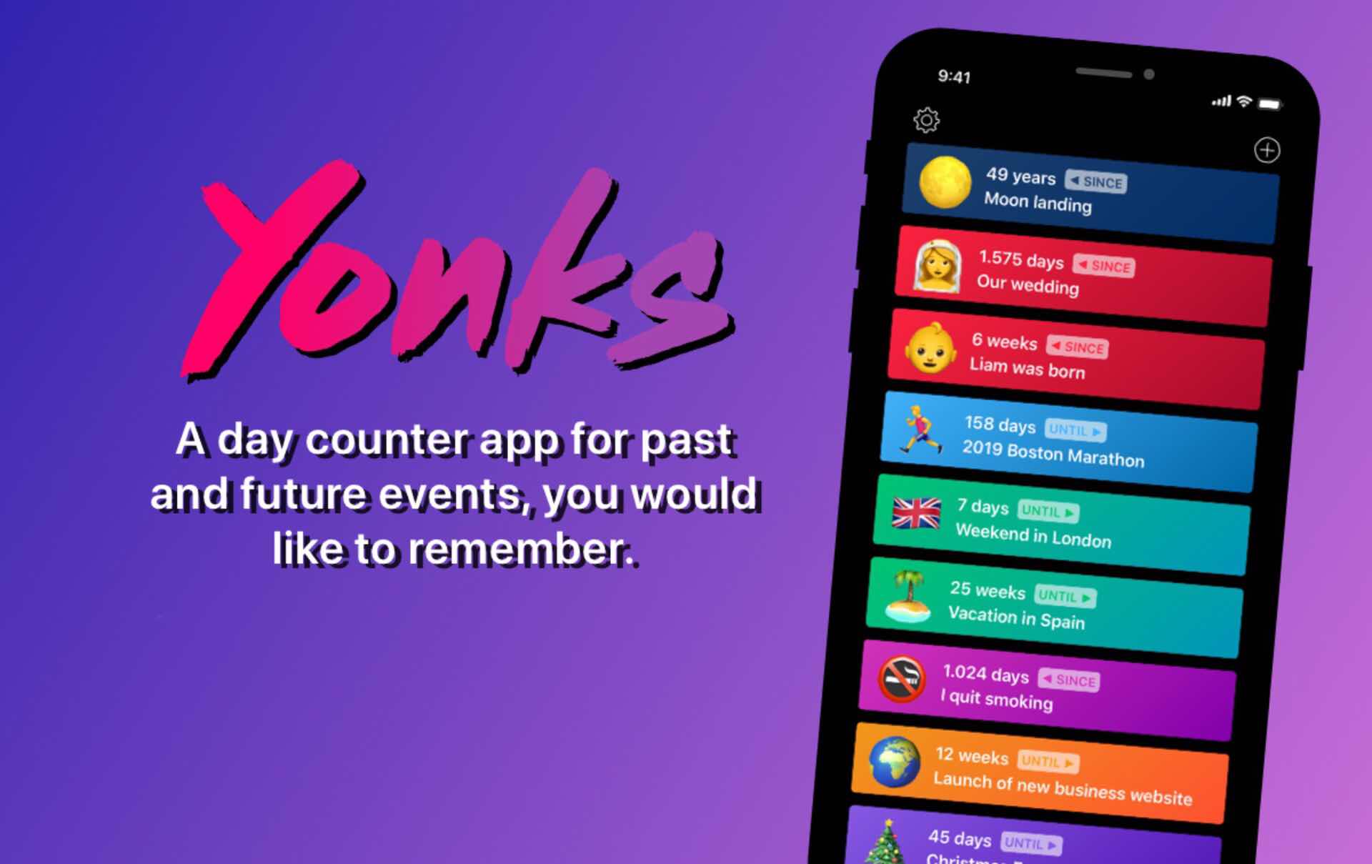 Yonks A Day Counter App For IPhone And Android Tools And Toys