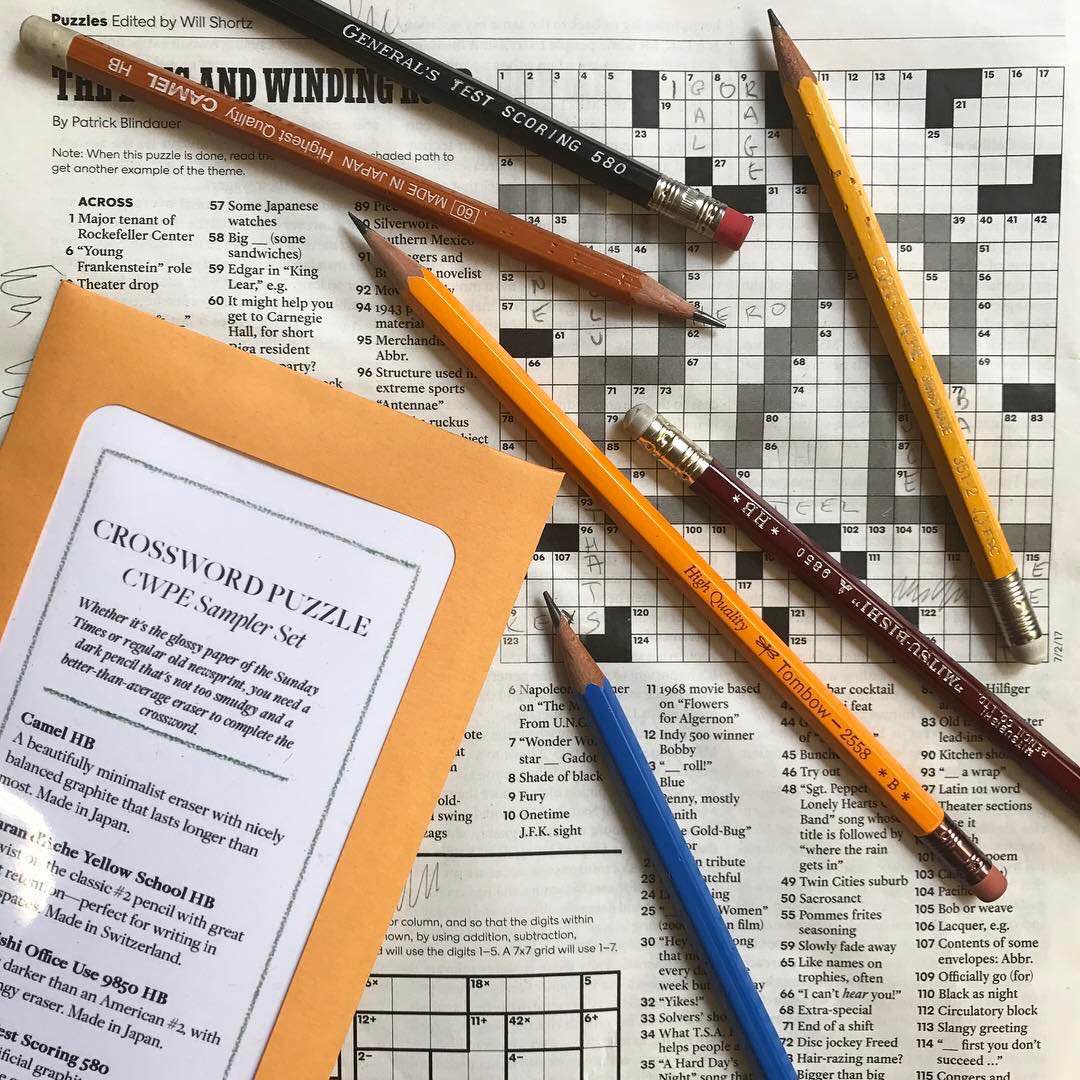 CW Pencils crossword sampler set. ($12)