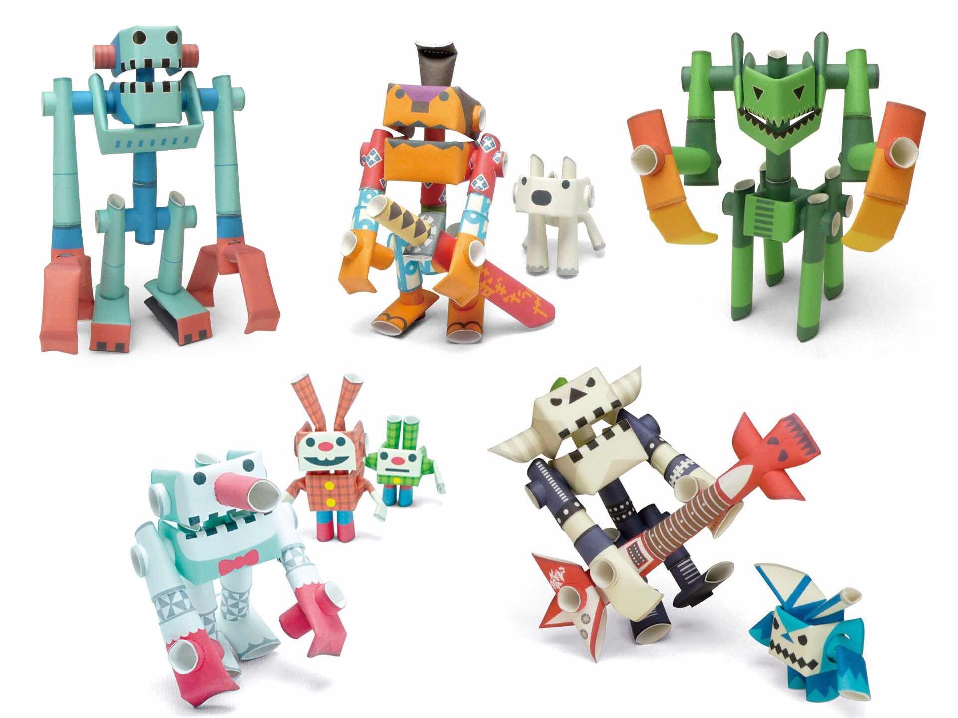 PIPEROID paper pipe robot kits. ($16 each)