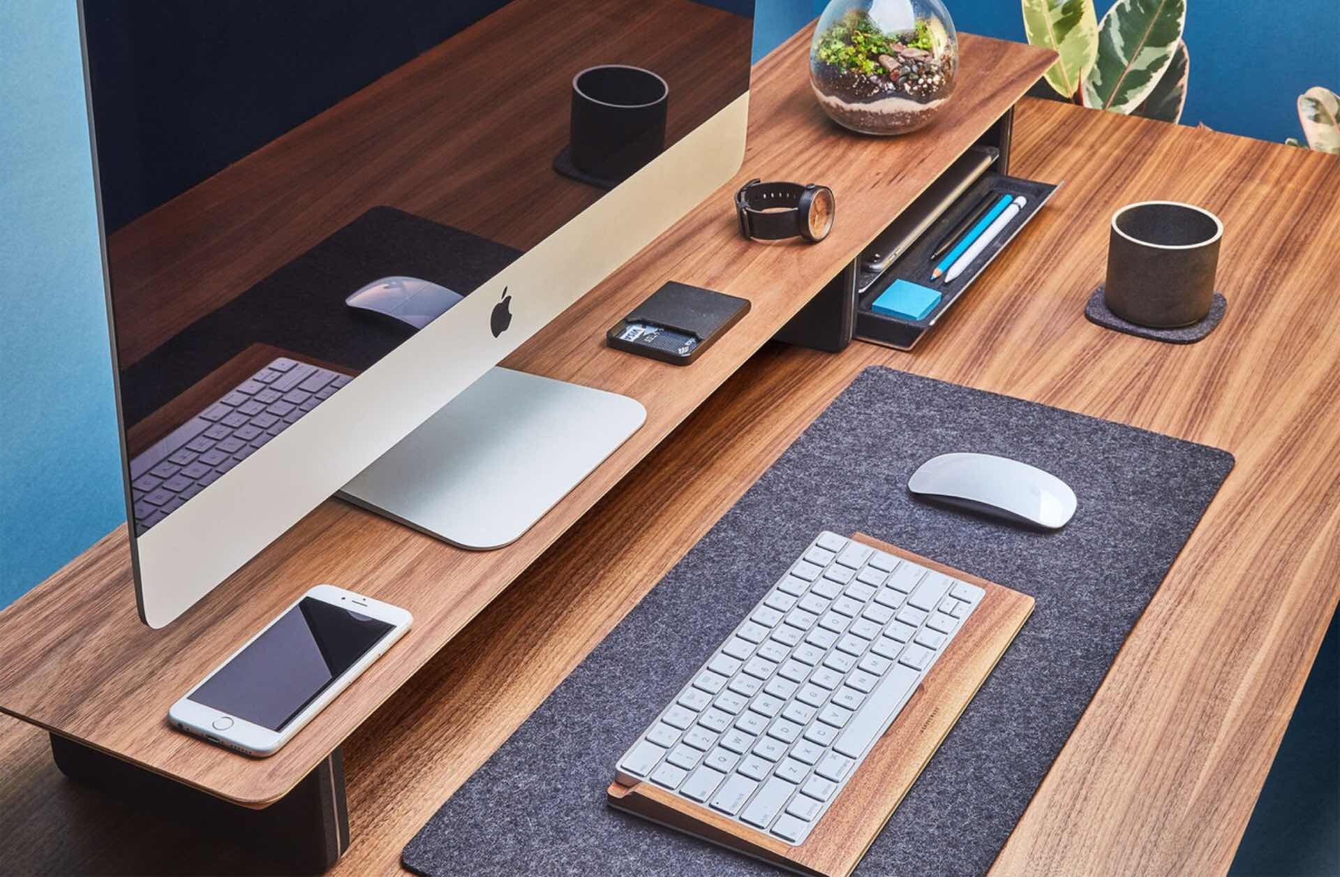 wool desk pad from grovemade