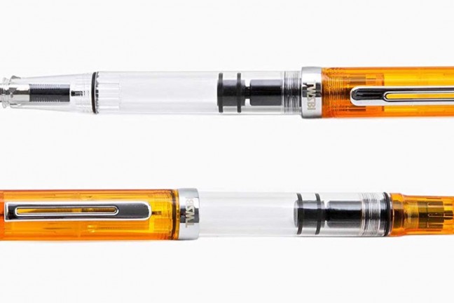TWSBI ECO Transparent Orange fountain pen. ($32; comes in a variety of nib sizes)