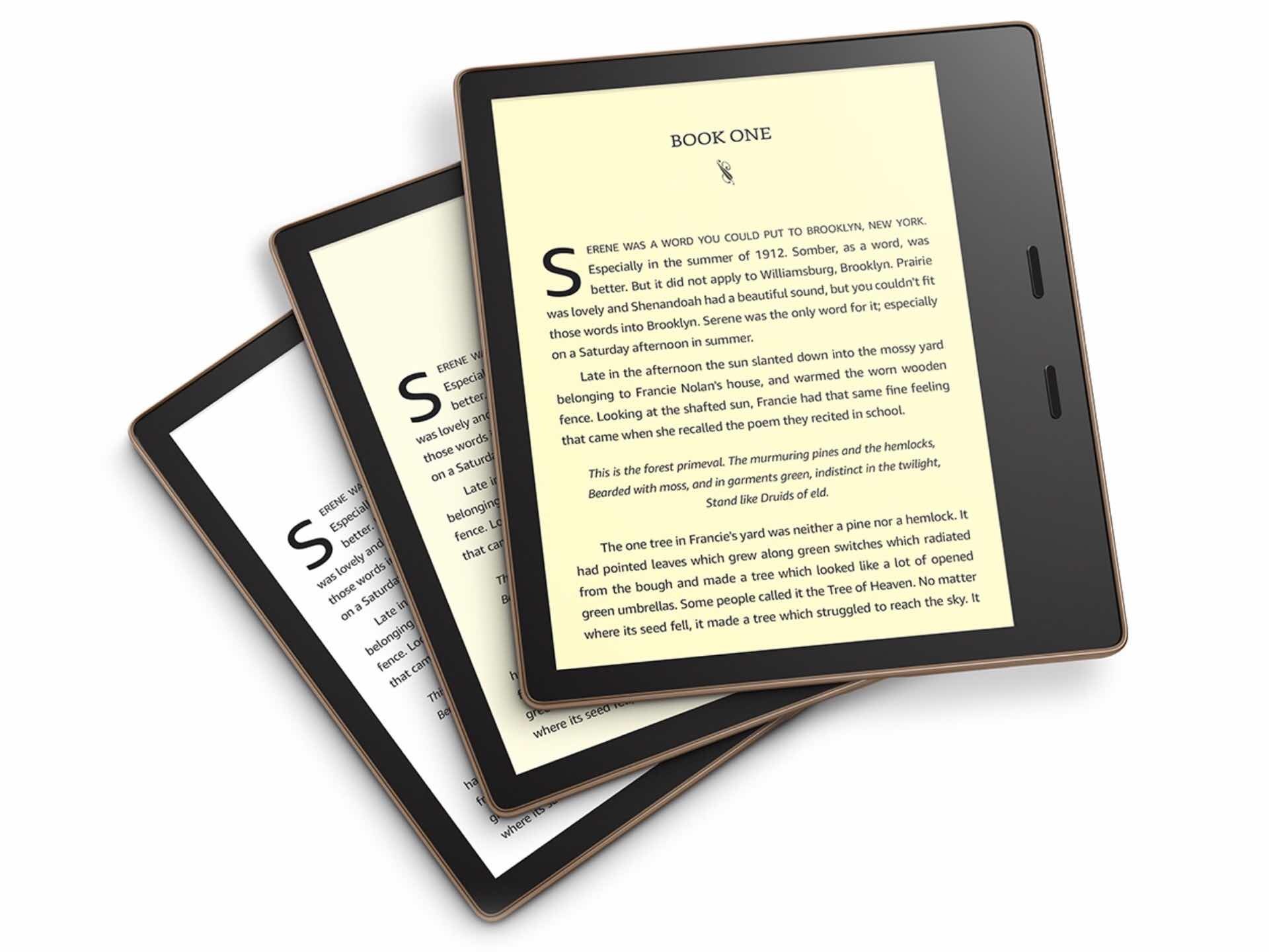 Amazon's 2019 Kindle Oasis ebook reader. (from $250)