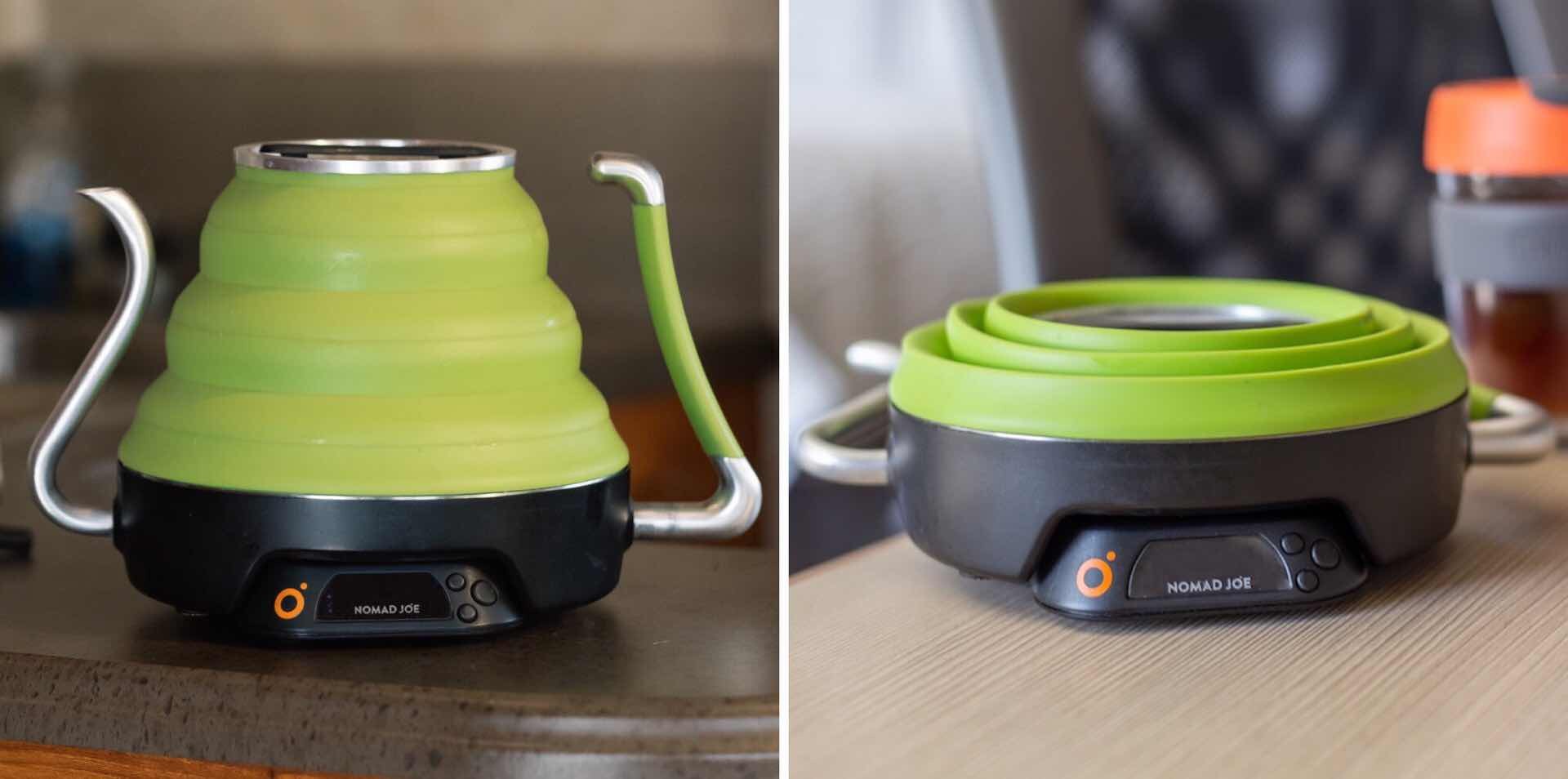 Nomad Joe “Voyager” Collapsible Electric Gooseneck Kettle [Kickstarter
