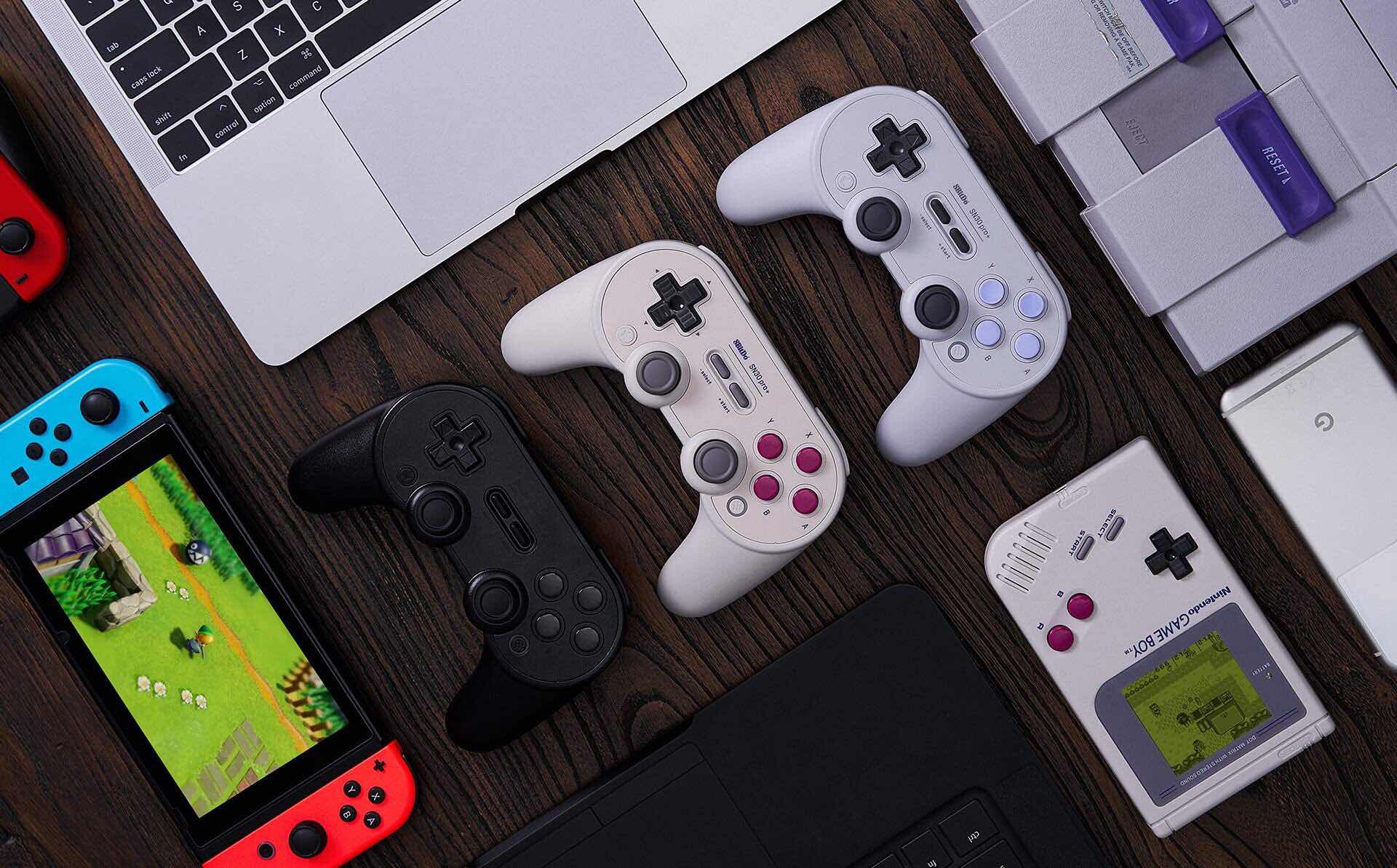 8Bitdo SN30 Pro+ Smartphone Clip Negro