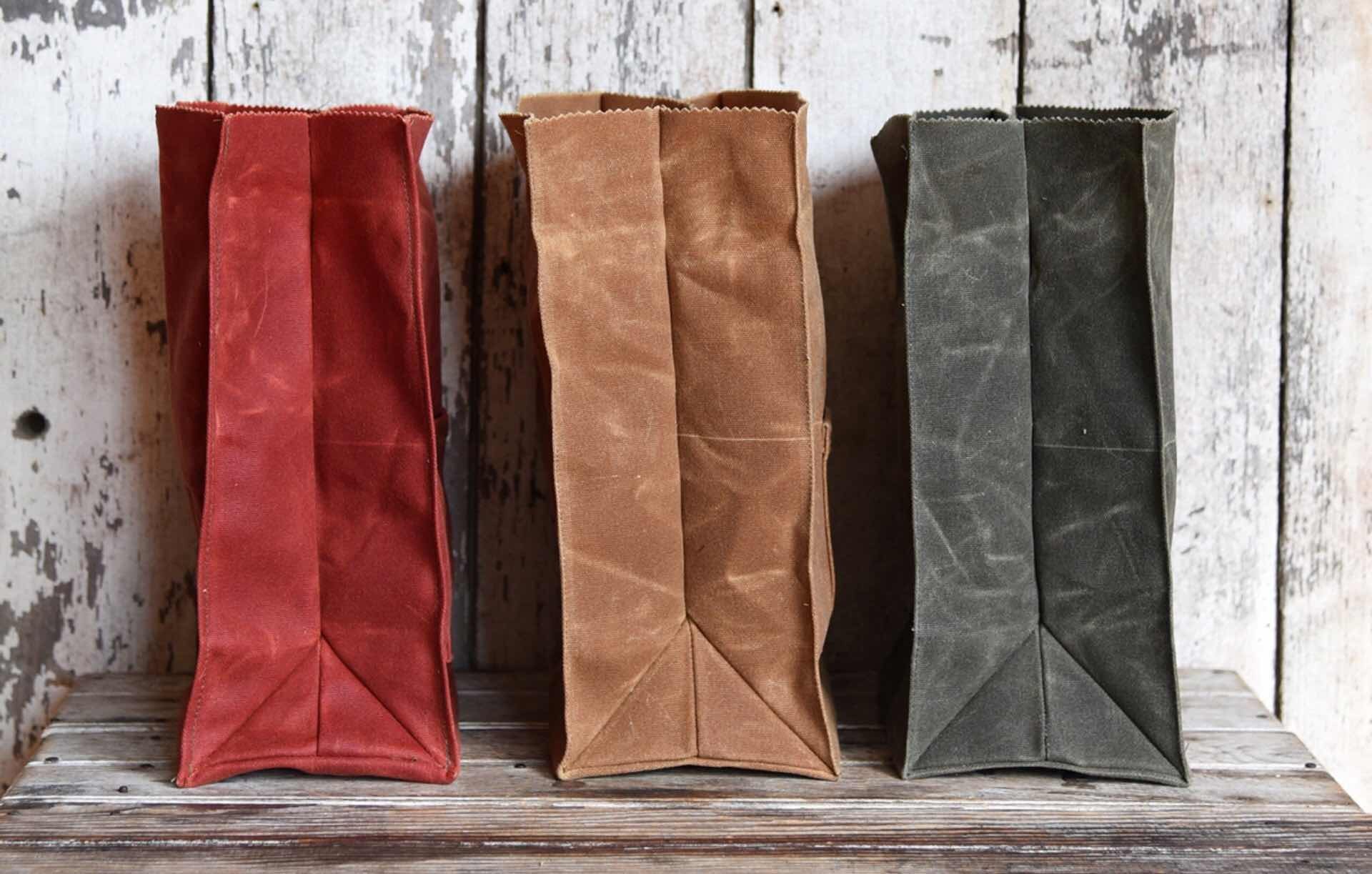 Waxed Canvas Lunch Bag