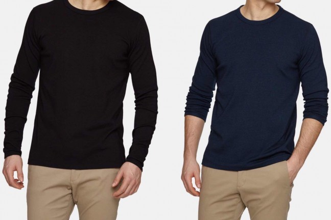 Wool & Prince's Heavy Crew Neck sweatshirts. ($118, available in black and navy)