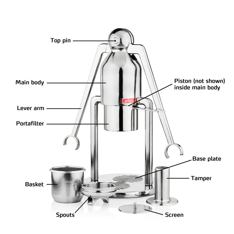 cafelat-robot-manual-espresso-maker-components