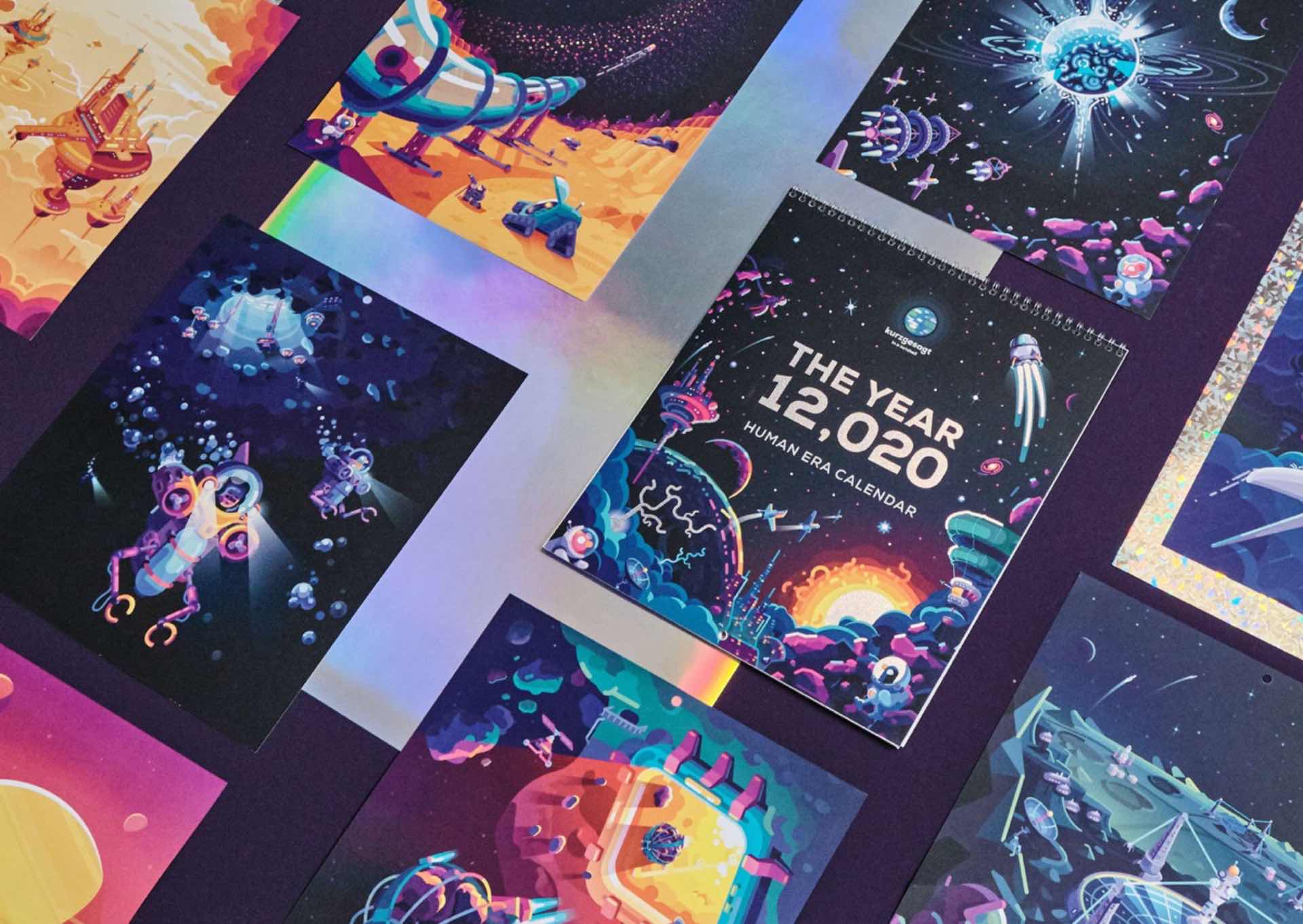 Kurzgesagt “12,020 Human Space Era” Calendar — Tools and Toys