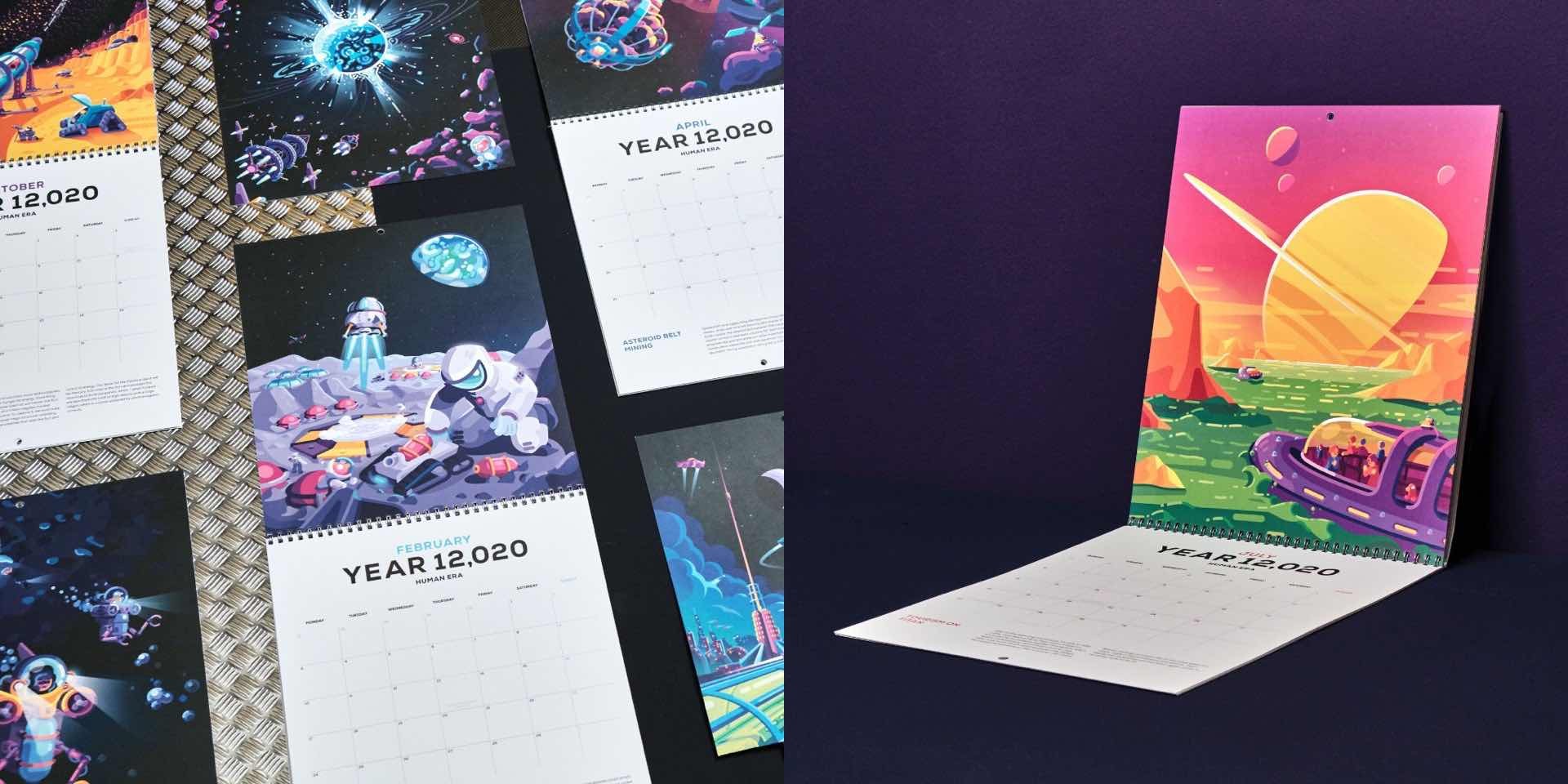 Kurzgesagt “12,020 Human Space Era” Calendar LaptrinhX