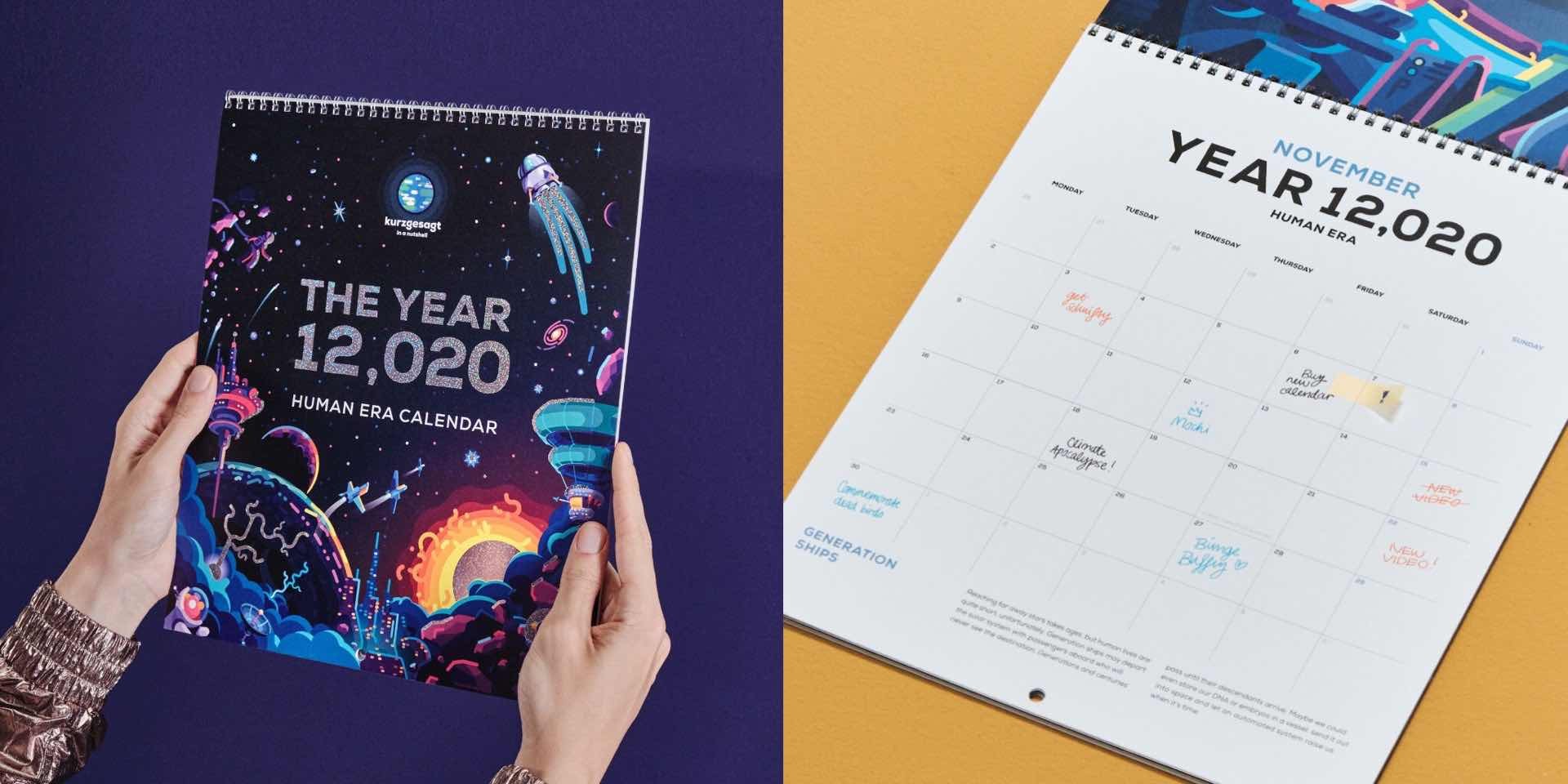 Kurzgesagt “12,020 Human Space Era” Calendar LaptrinhX